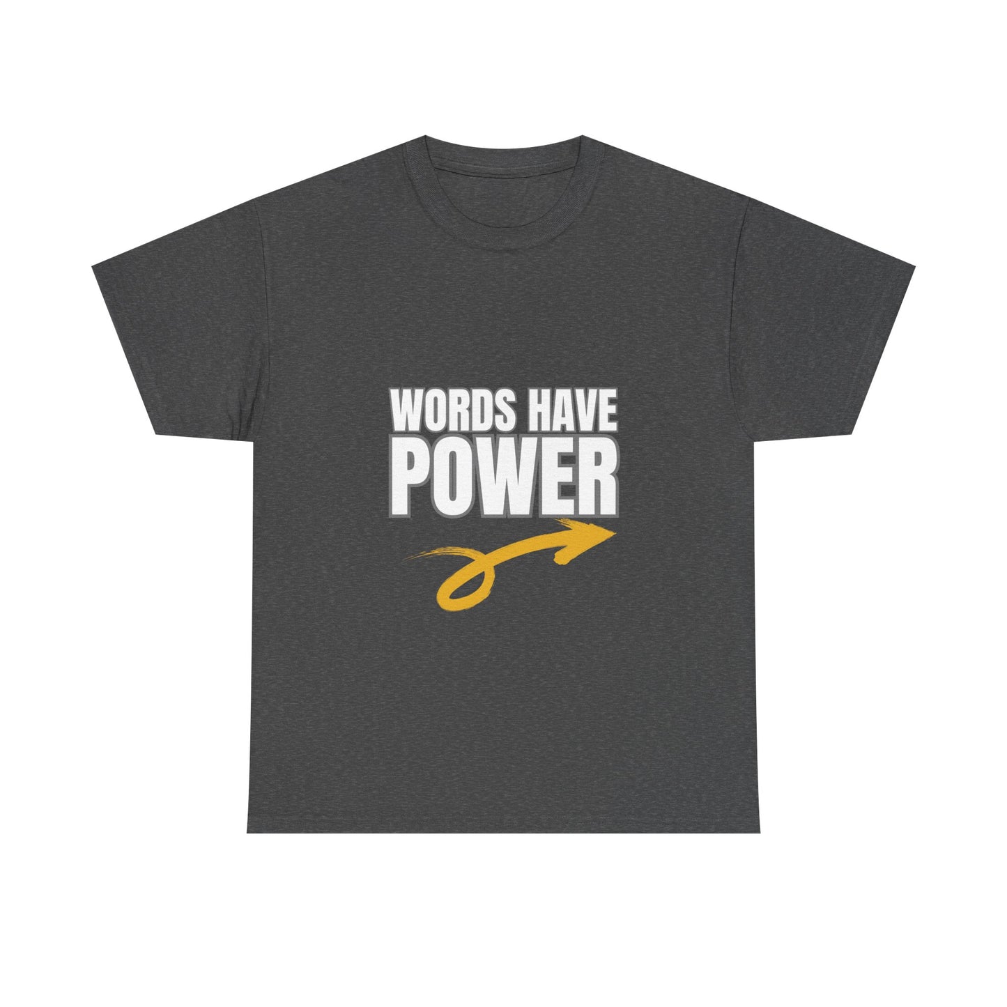 Words Have Power (Garvey) - Unisex Heavy Cotton Tee