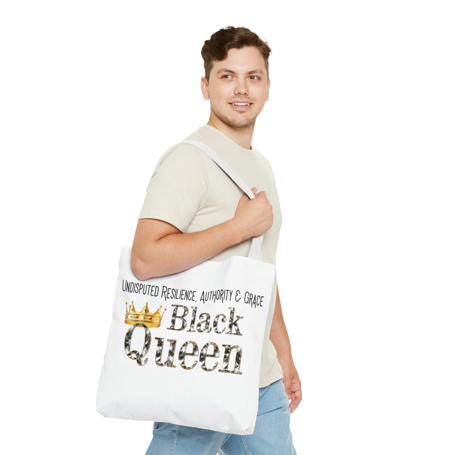 Black Queen Tote Bag (AOP)