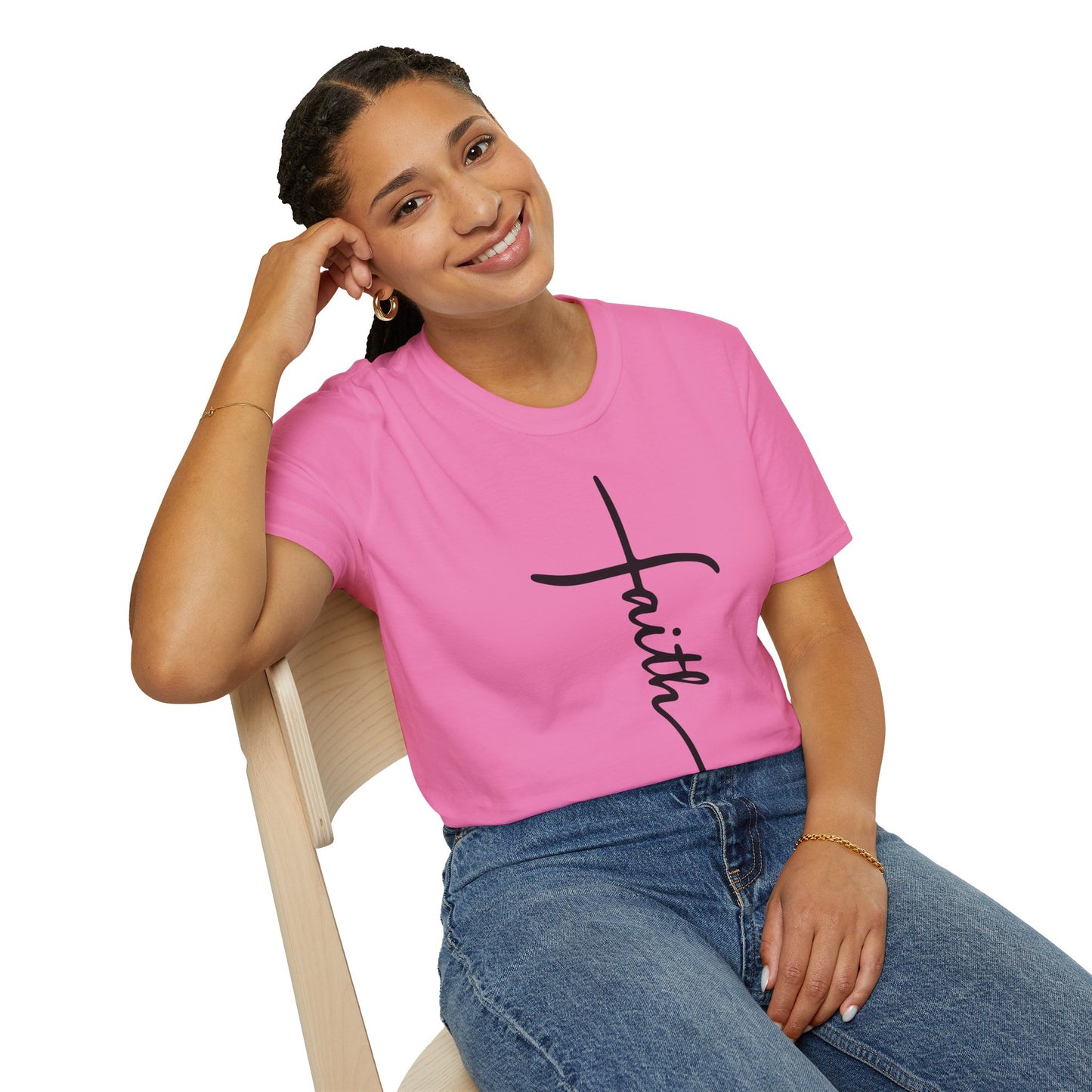 Faith Cross Unisex Softstyle T-Shirt