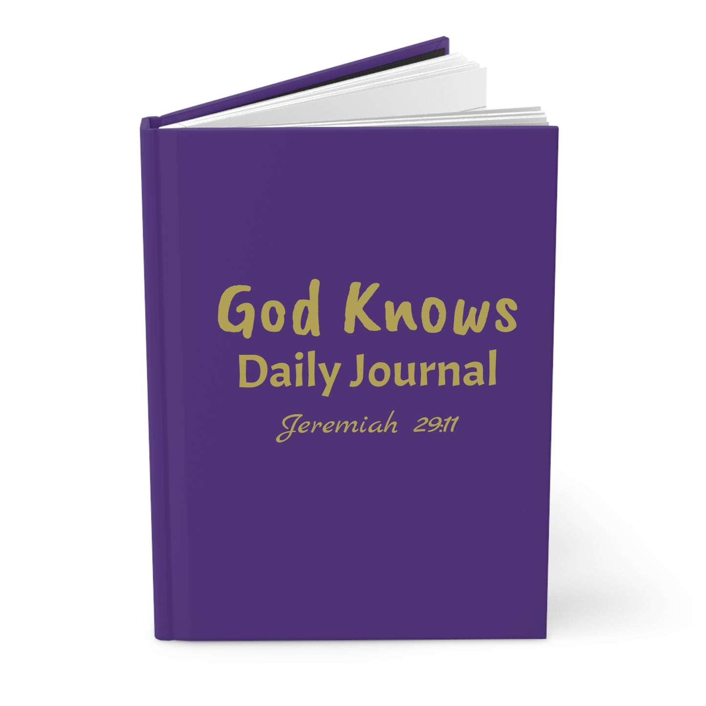 Daily Journal (Purple & Gold) Hardcover Journal Matte