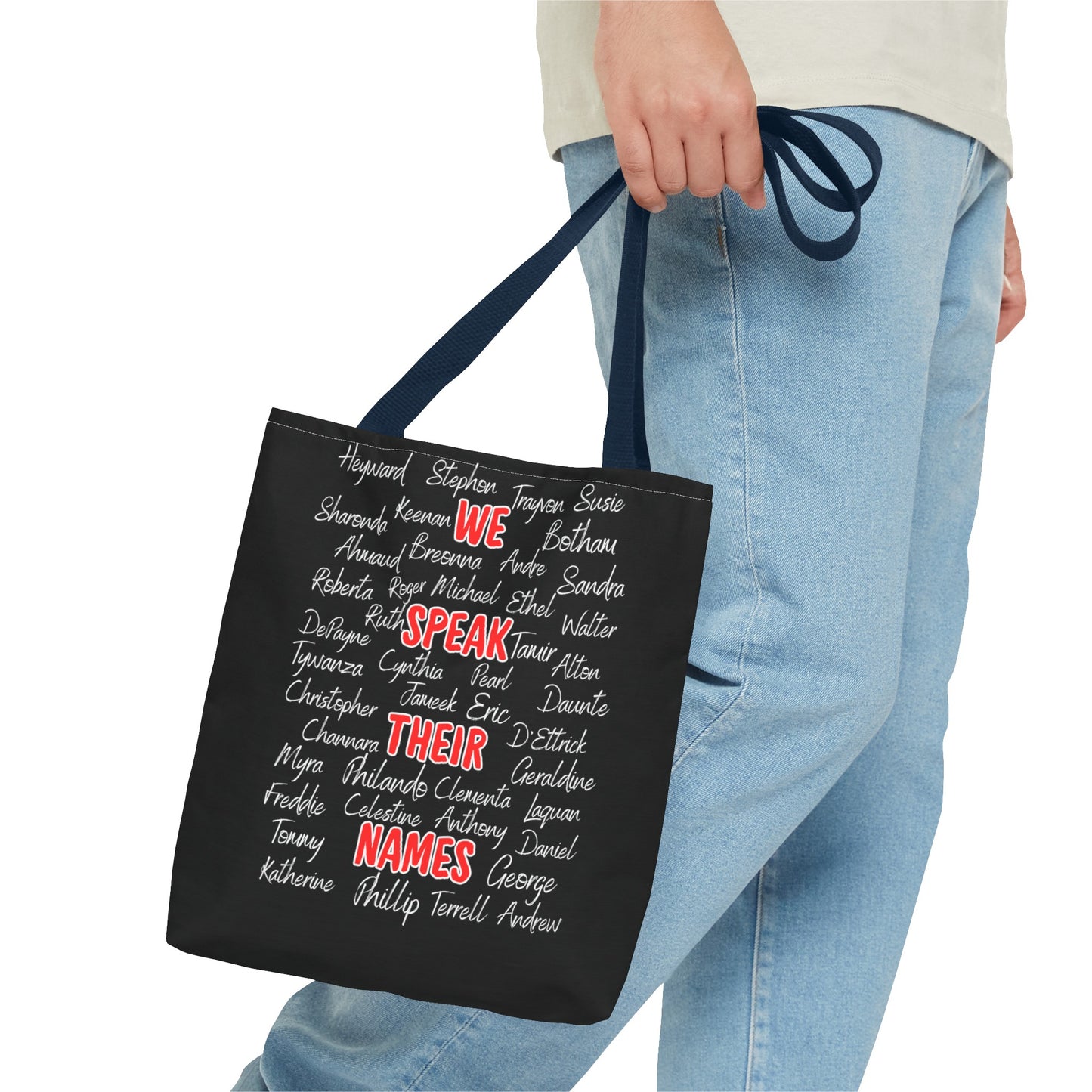 We Speak Their Names Tote Bag (AOP)