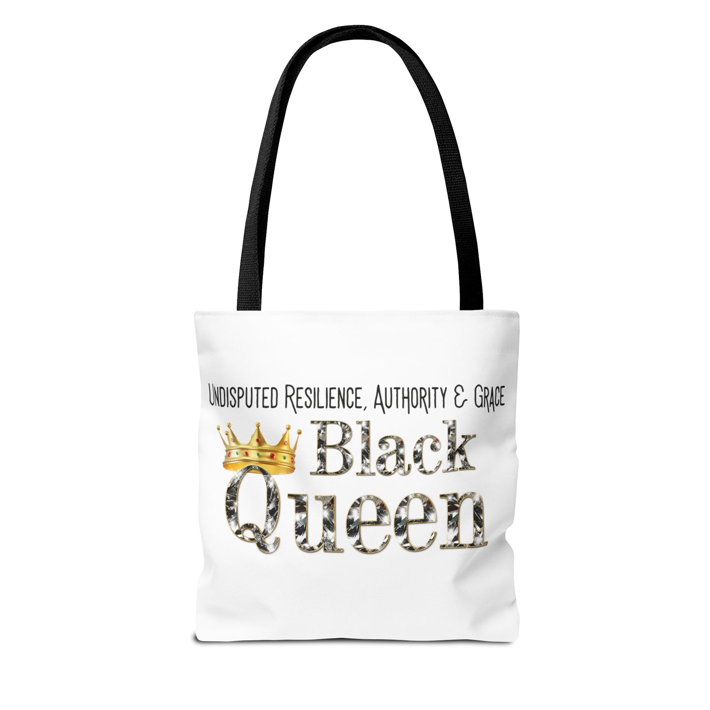 Black Queen Tote Bag (AOP)