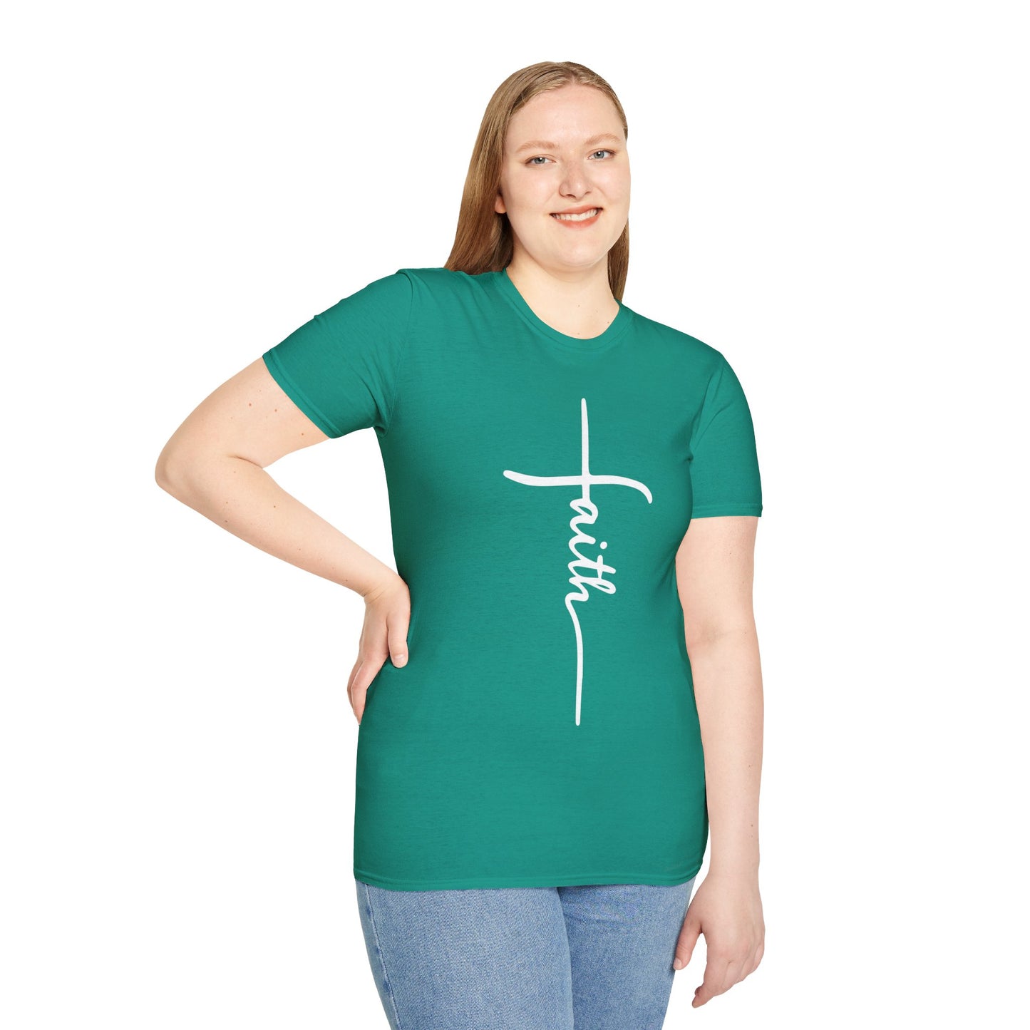 Faith Cross Unisex Softstyle T-Shirt