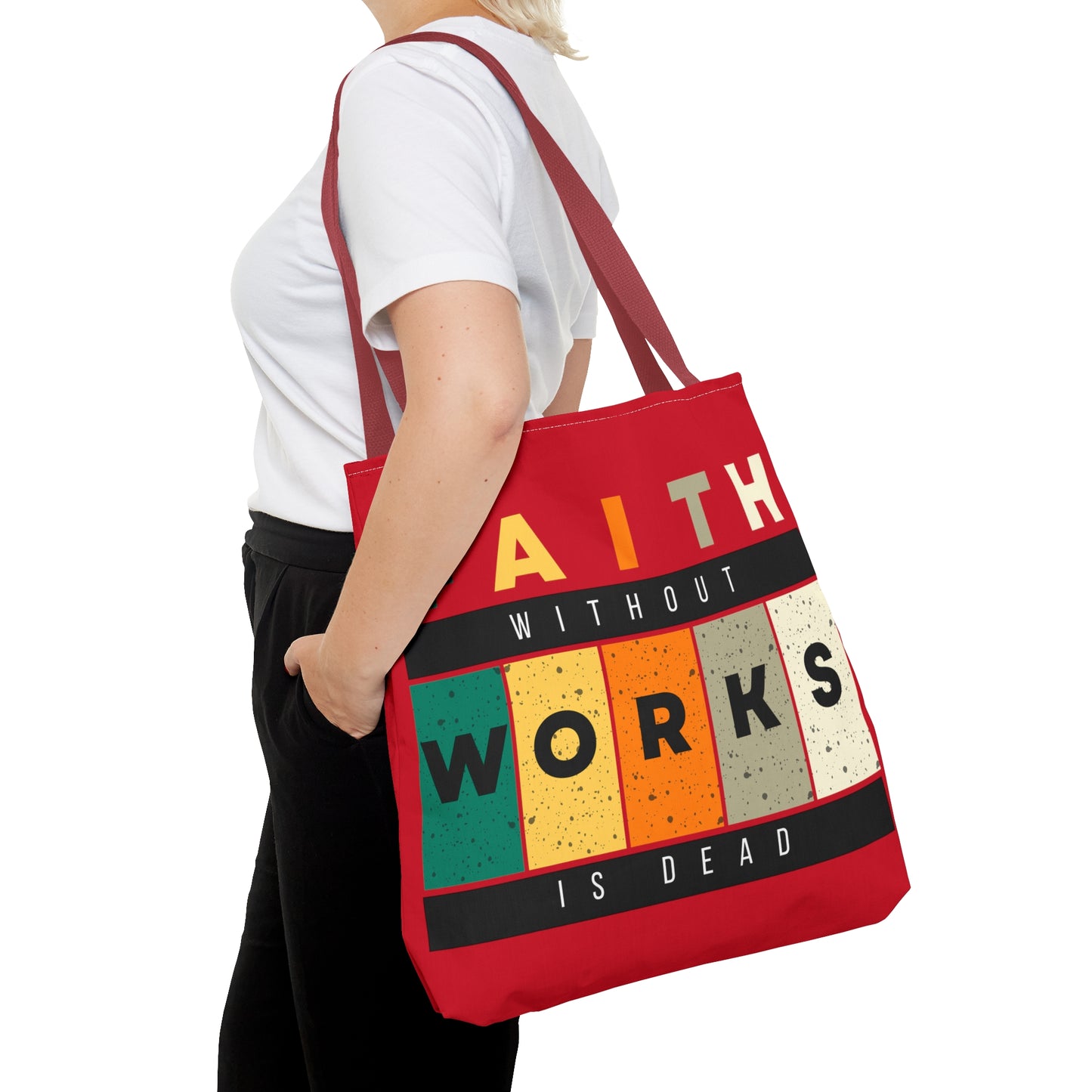 Faith Works Tote Bag (AOP)