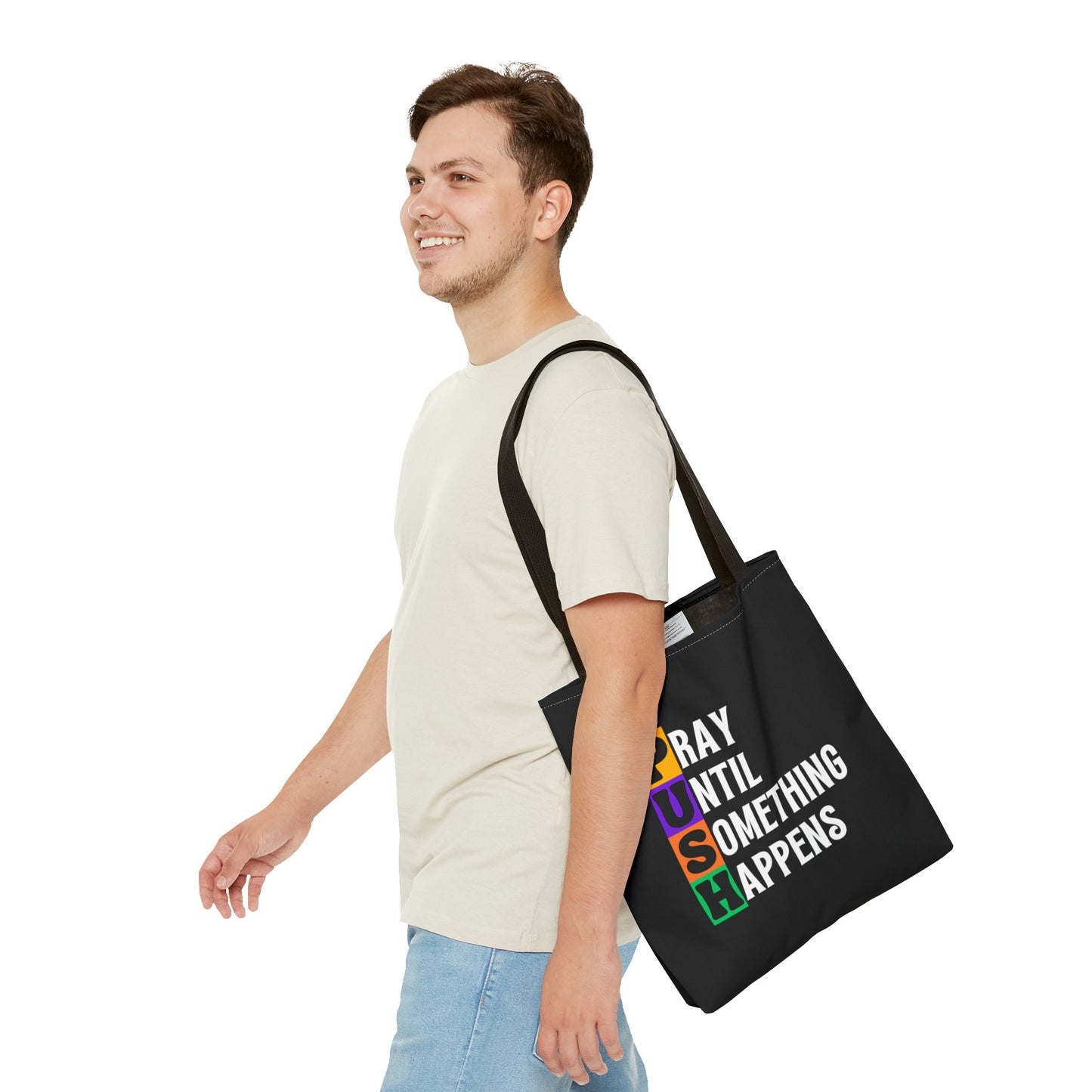 PUSH Tote Bag (AOP)