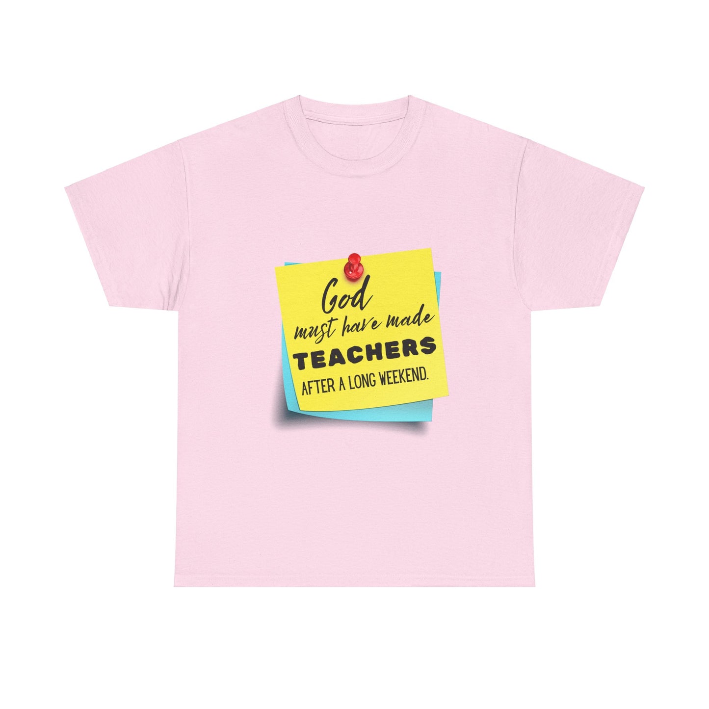 Teacher Series - God Made Teachers Unisex Heavy Cotton Tee