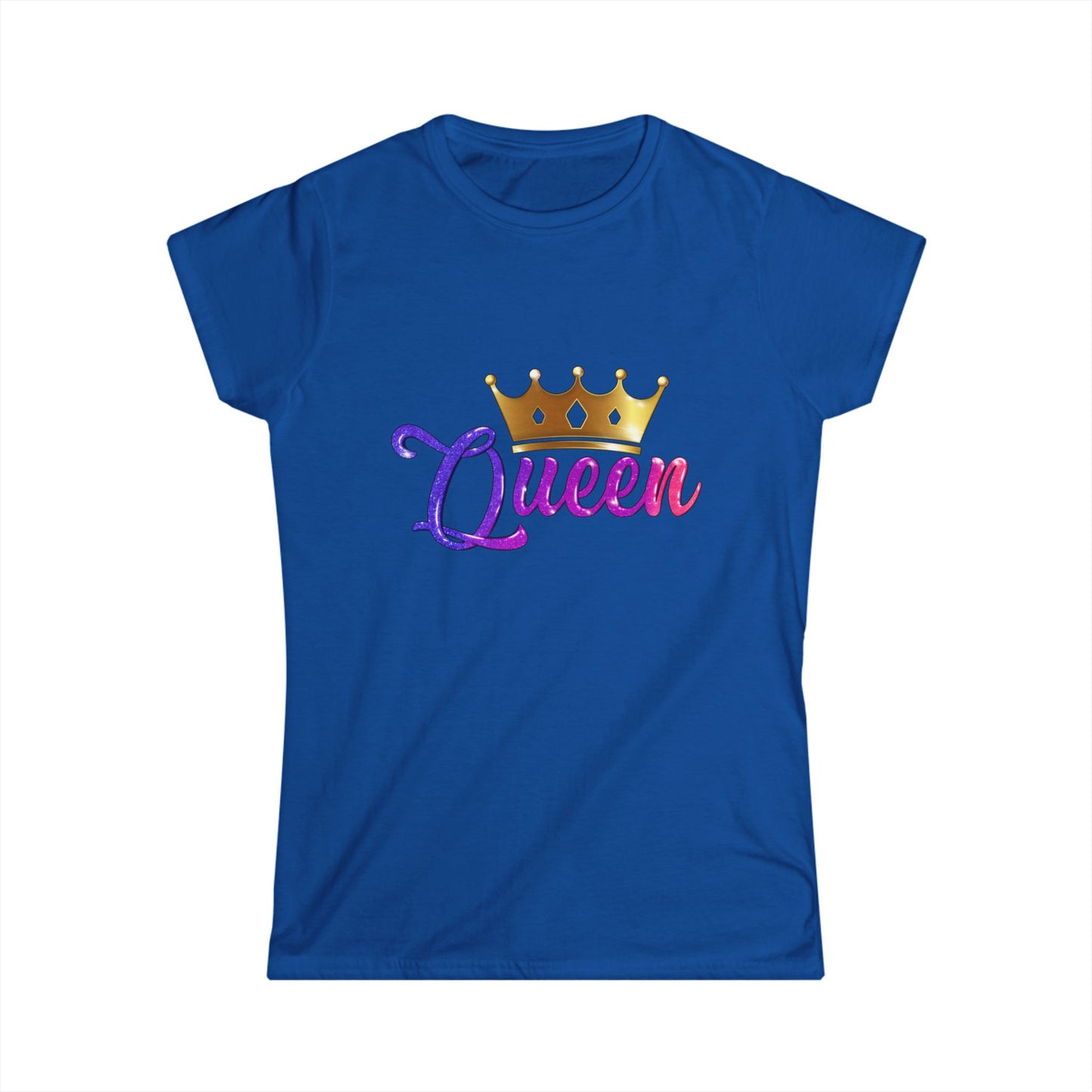 Queen Crown Women's Softstyle Tee - Celebrate Your Royalty
