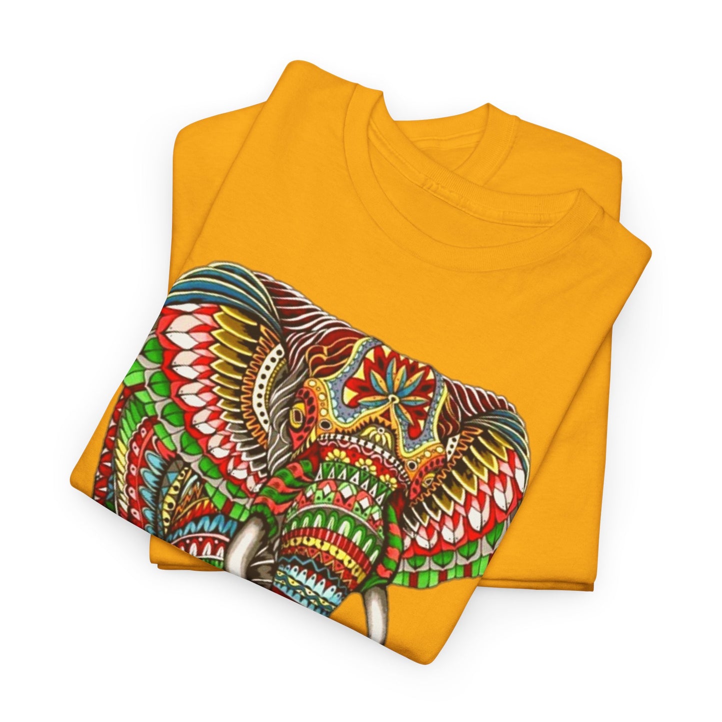 Colored Elephant Unisex Heavy Cotton Tee