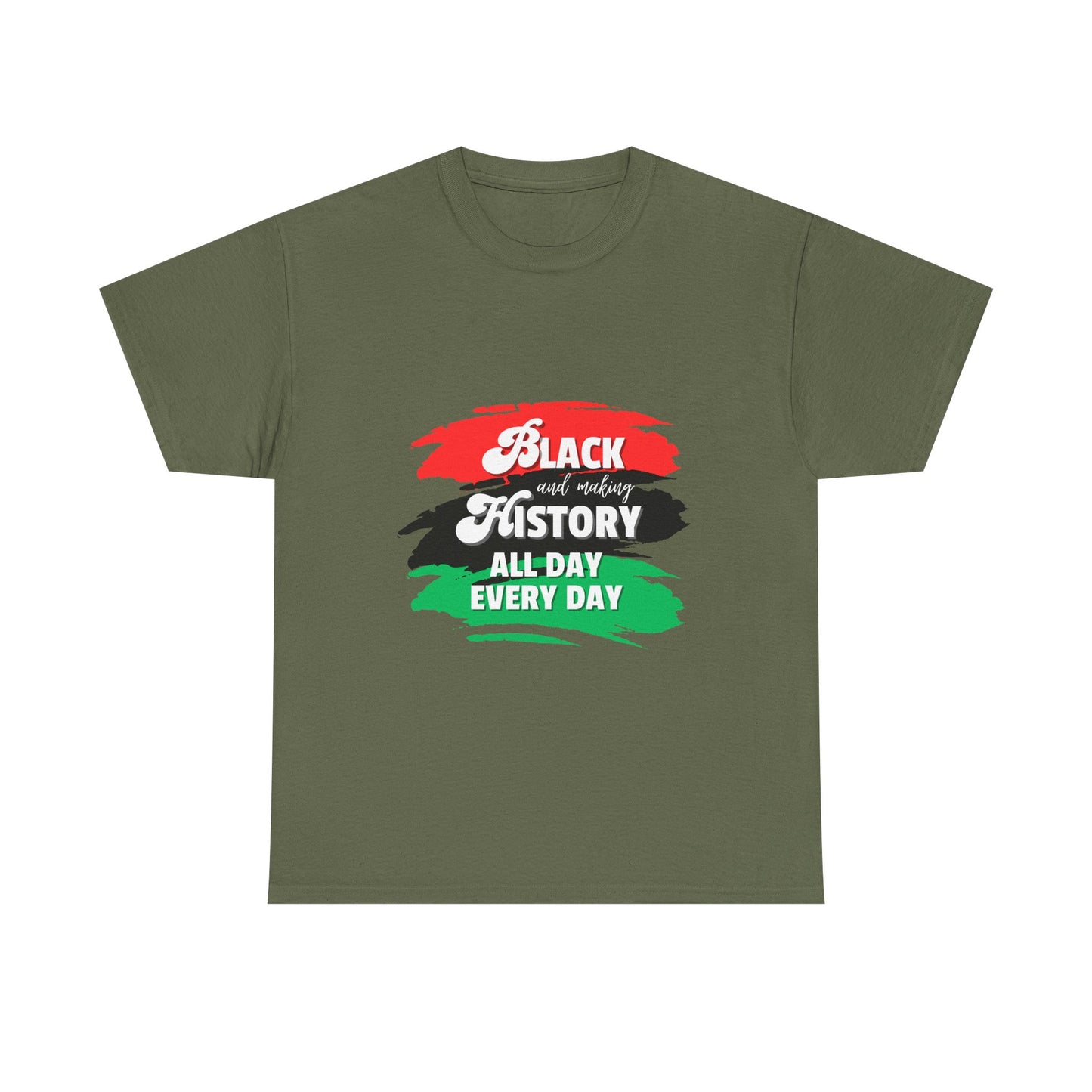 Black History Celebration Unisex Heavy Cotton Tee - All Day Every Day