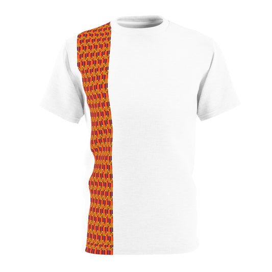 Kente print Unisex Cut & Sew Tee (AOP)
