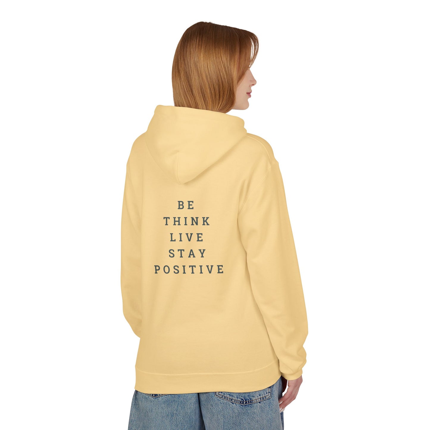 Positive Vibes Unisex Fleece Hoodie - Enjoy Life & Stay Positive