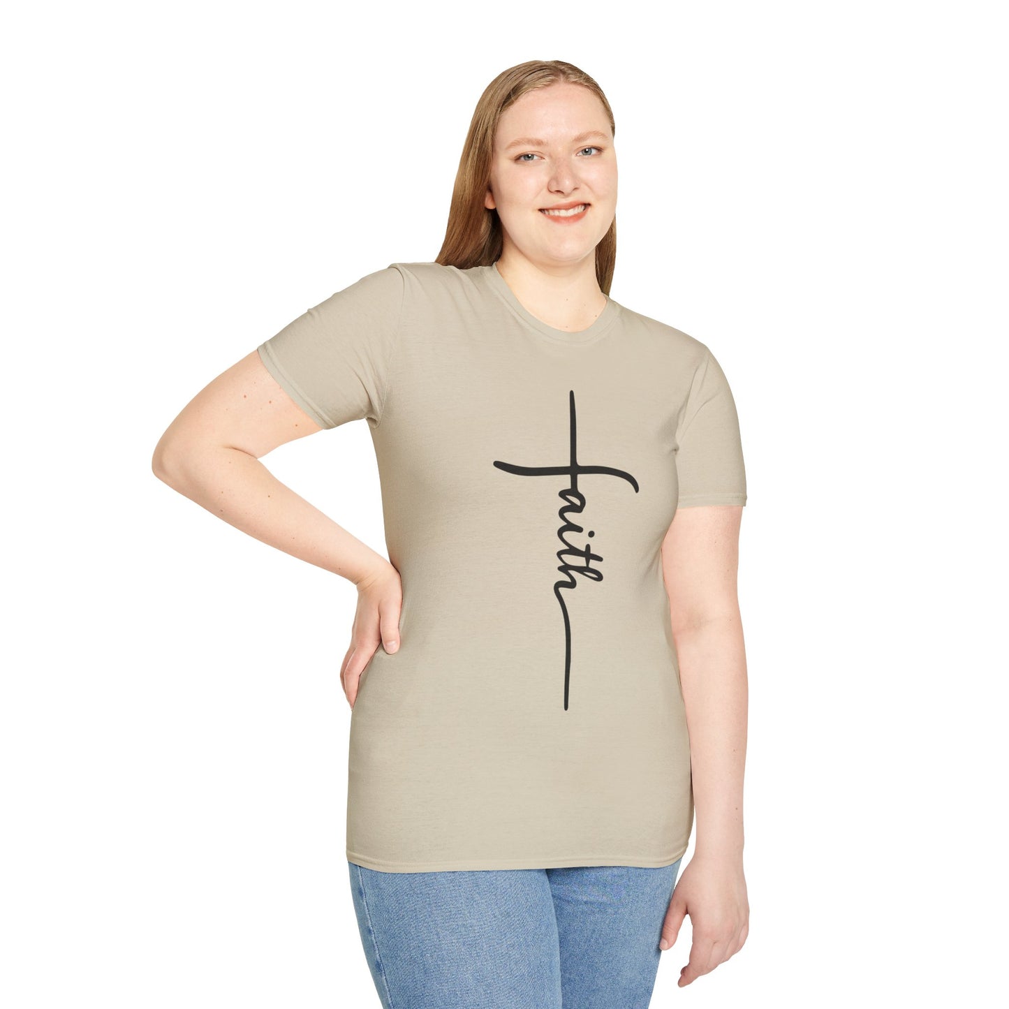 Faith Cross Unisex Softstyle T-Shirt