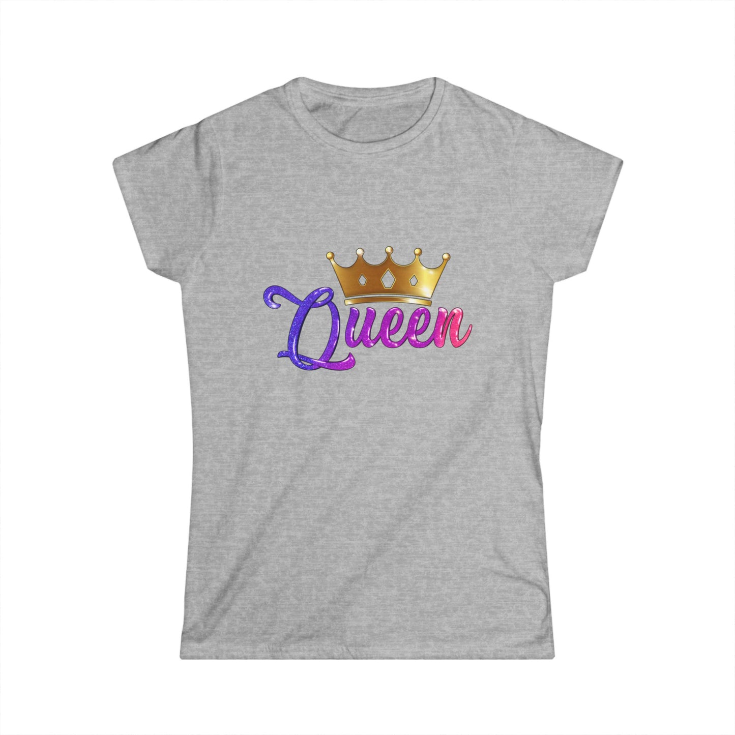 Queen Crown Women's Softstyle Tee - Celebrate Your Royalty
