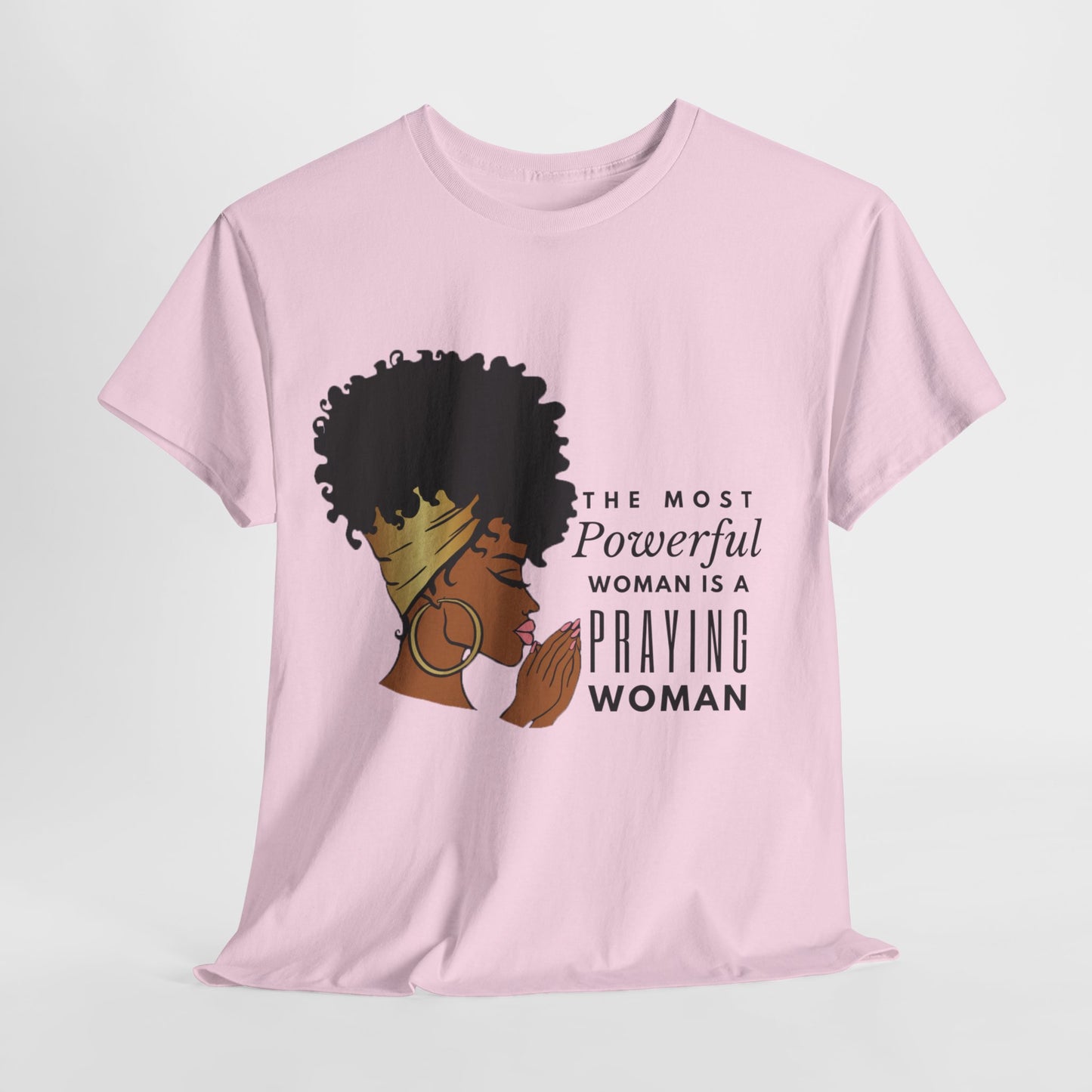 Praying Woman Unisex Heavy Cotton Tee