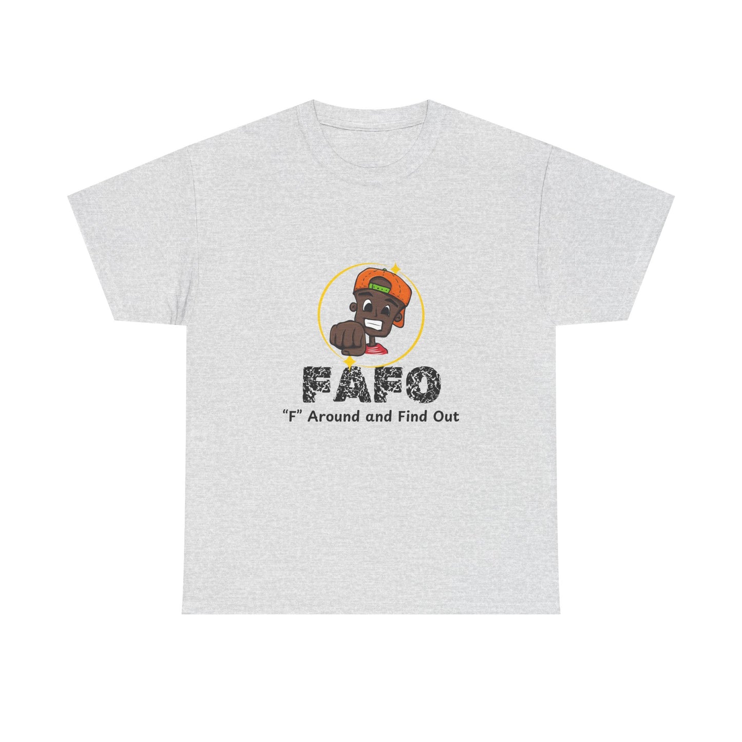 F.A.F.O. Unisex Heavy Cotton Tee - Casual Graphic T-Shirt for Fun Expression