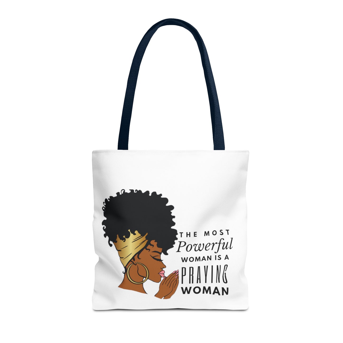 Praying Woman Tote Bag (AOP)