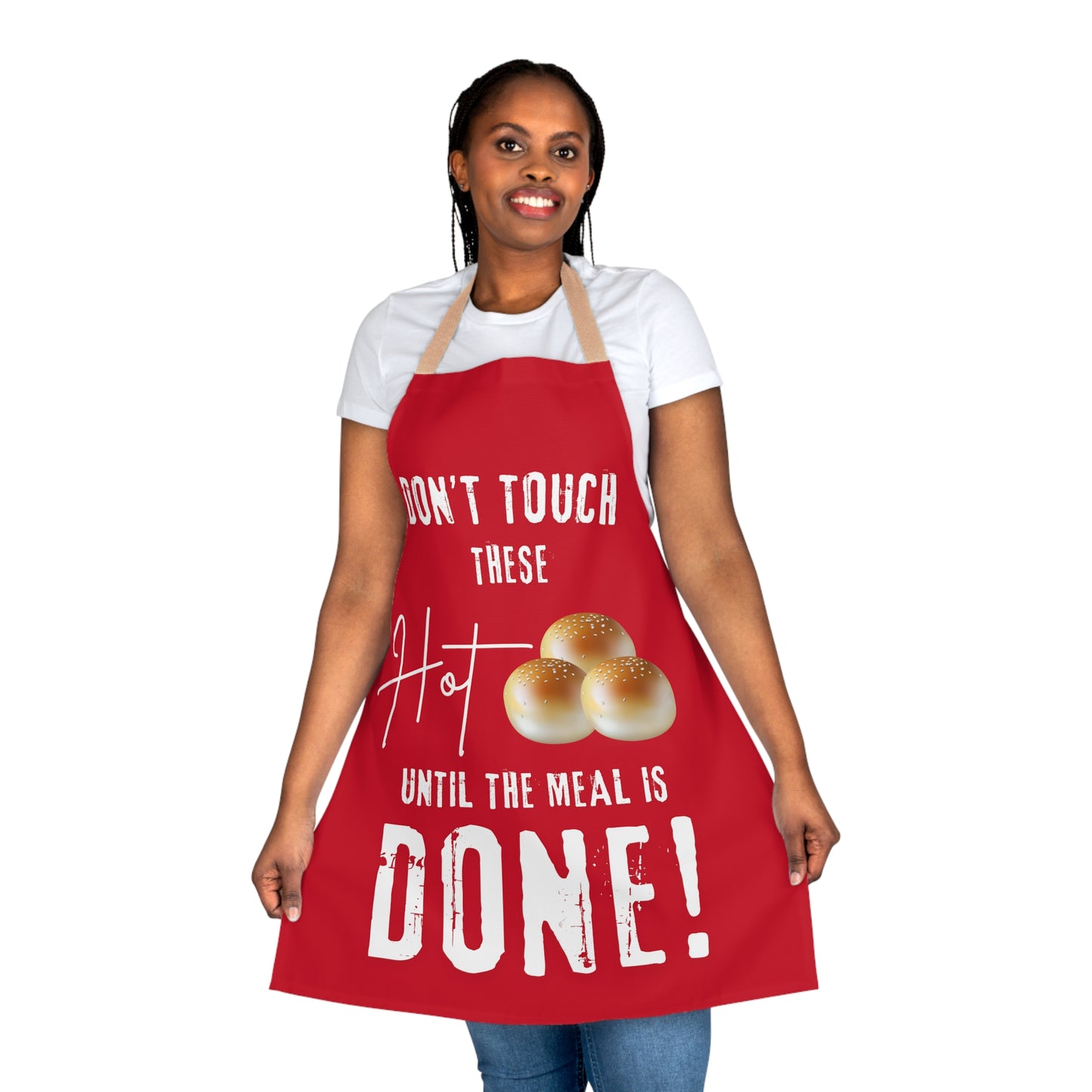 Hot Buns Apron, 5-Color Straps (AOP)