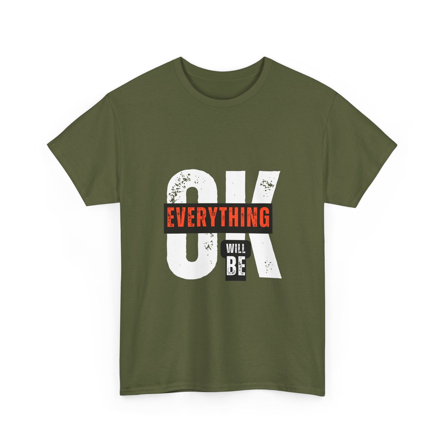 Everything Will Be OK Unisex Heavy Cotton Tee