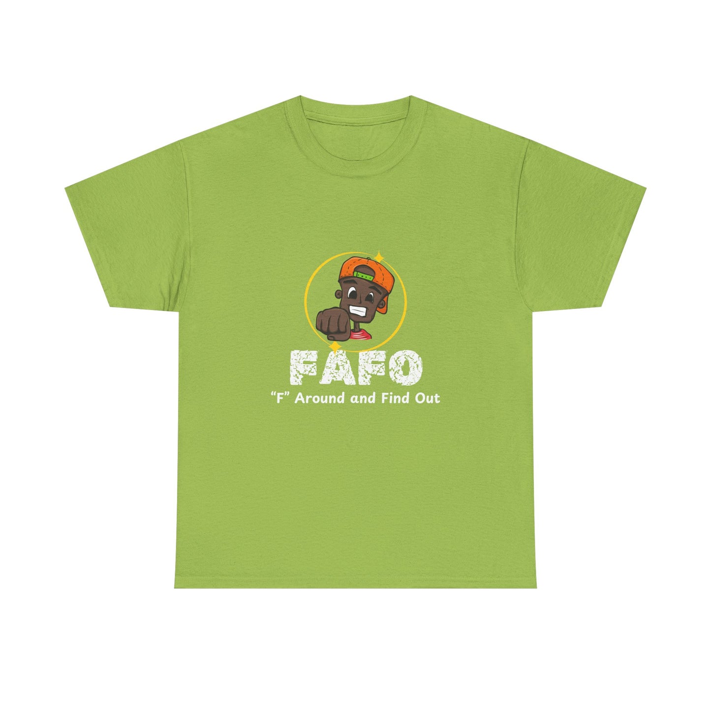Unisex Heavy Cotton Tee - 'F' Around and Find Out Graphic Tee