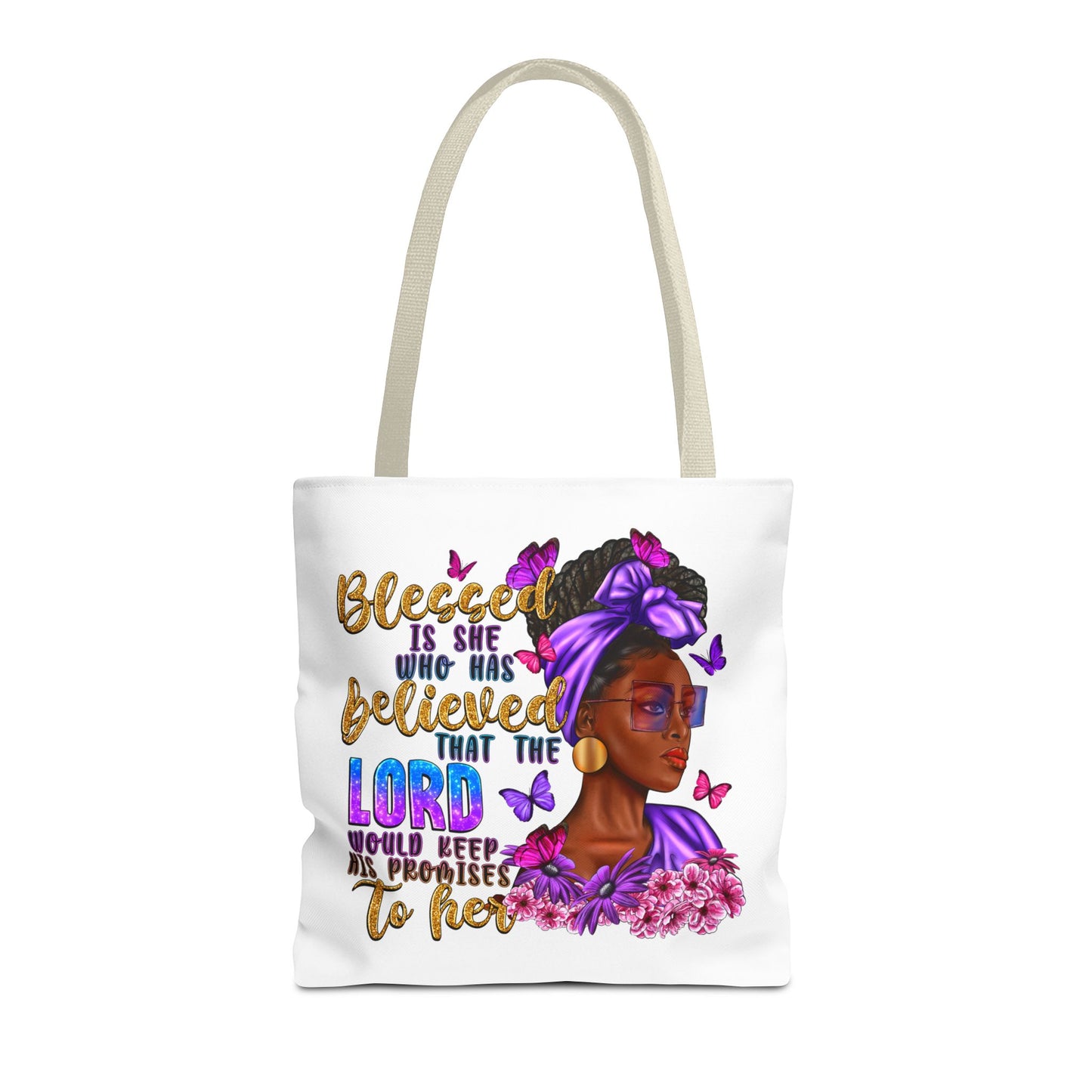 Blessed is She Tote Bag (AOP)