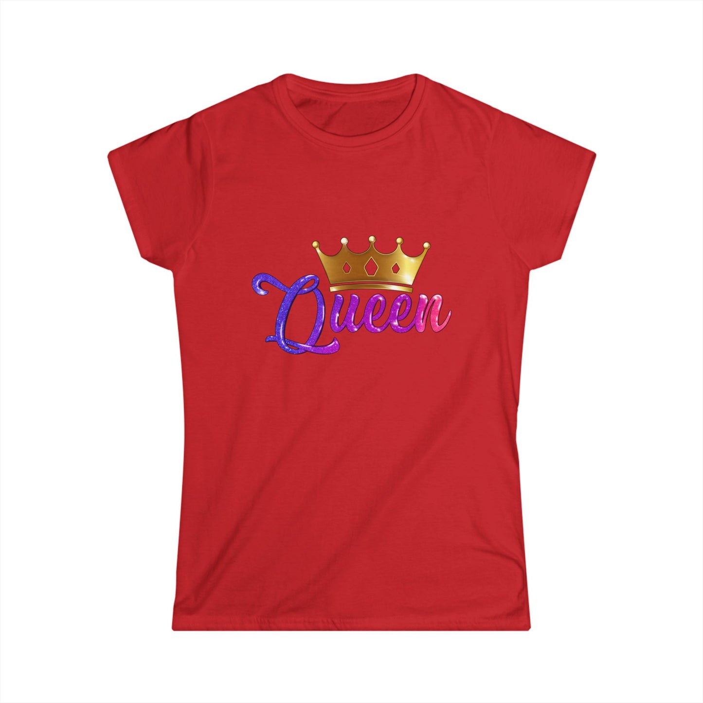 Queen Crown Women's Softstyle Tee - Celebrate Your Royalty