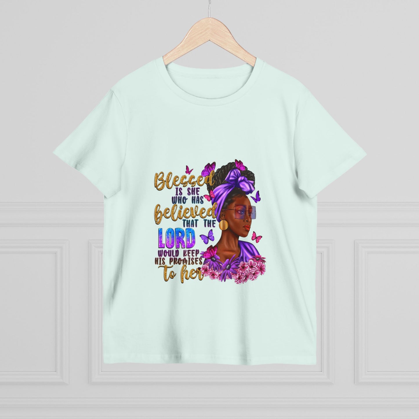 Inspirational Women’s Maple Tee - Blessed is She Design