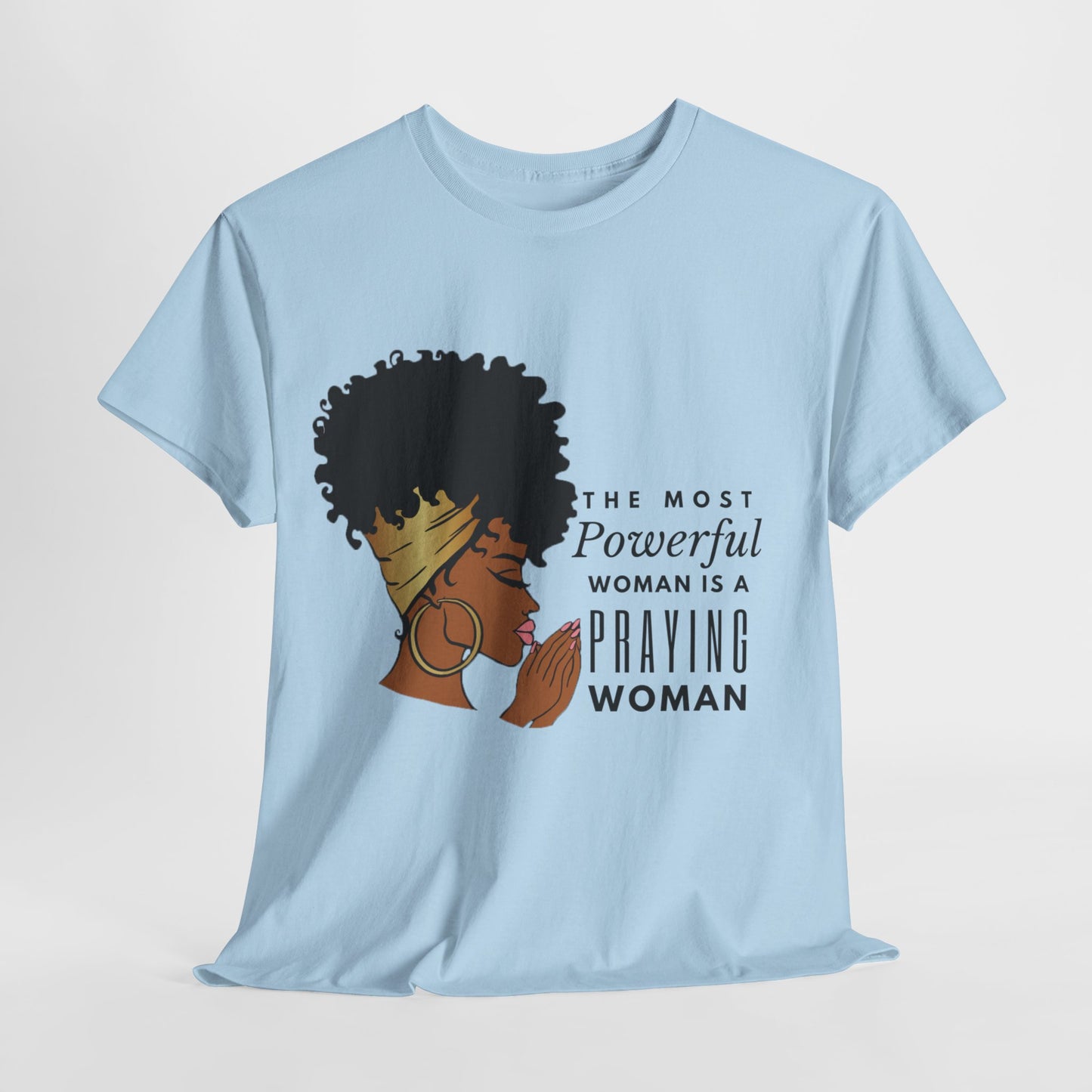 Praying Woman Unisex Heavy Cotton Tee