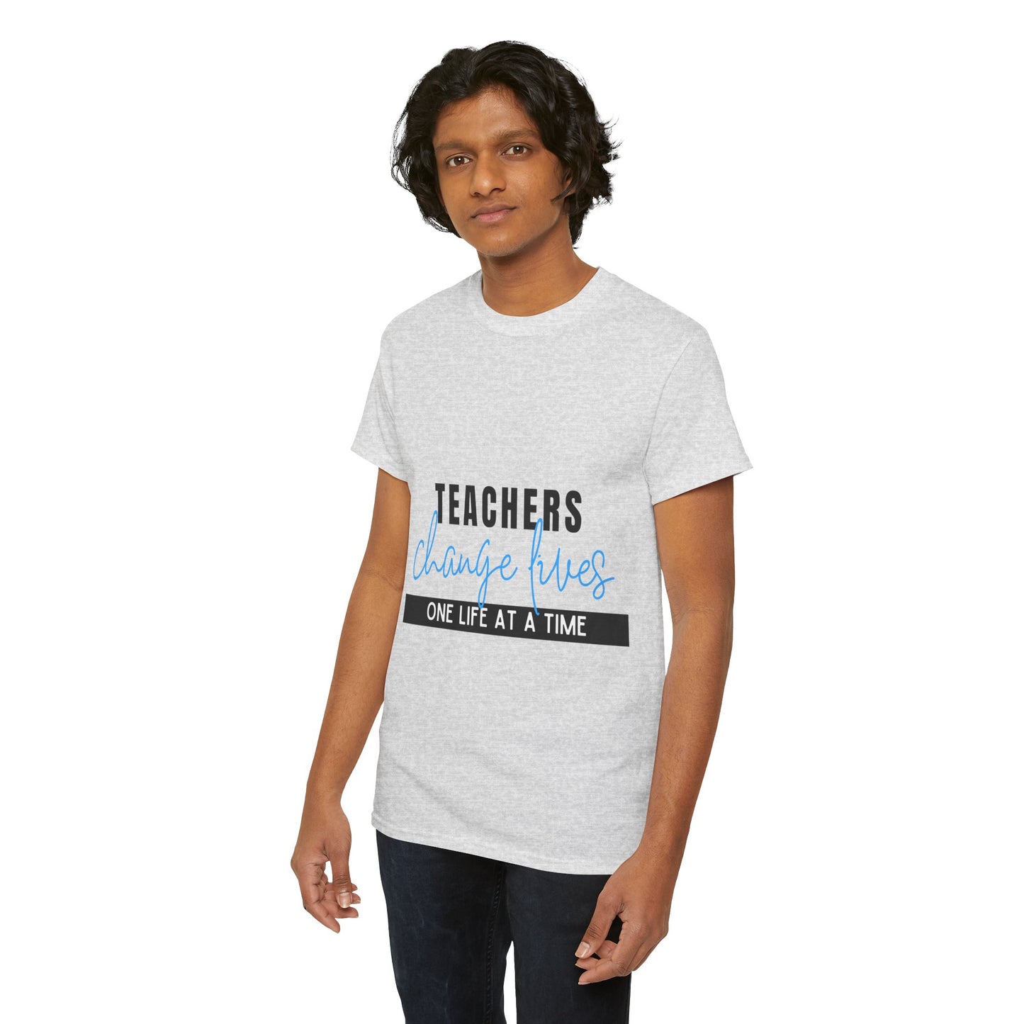 Teachers Change Lives Unisex Heavy Cotton Tee