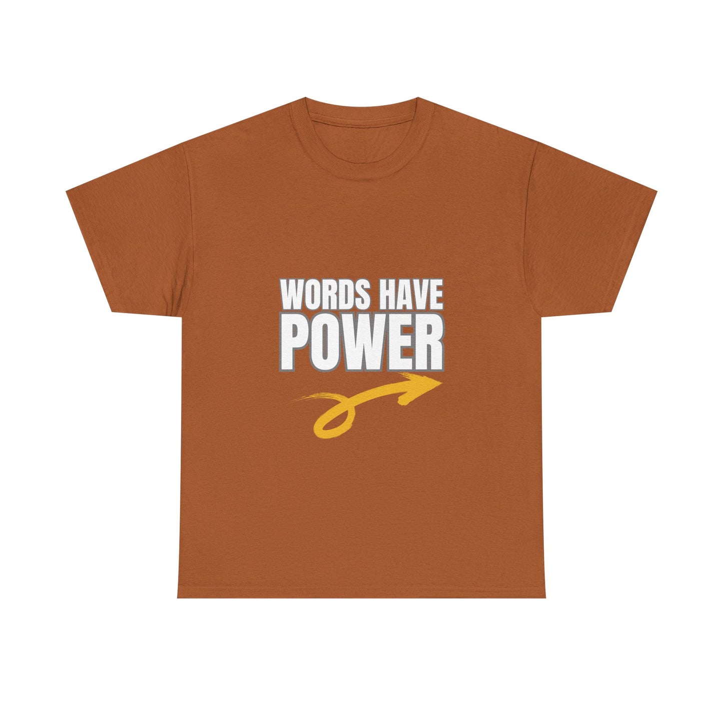 Words Have Power (Garvey) - Unisex Heavy Cotton Tee
