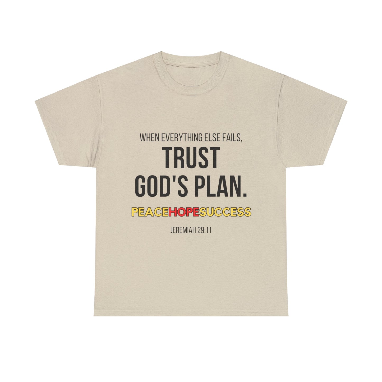 Trust God's Plan Unisex Heavy Cotton Tee