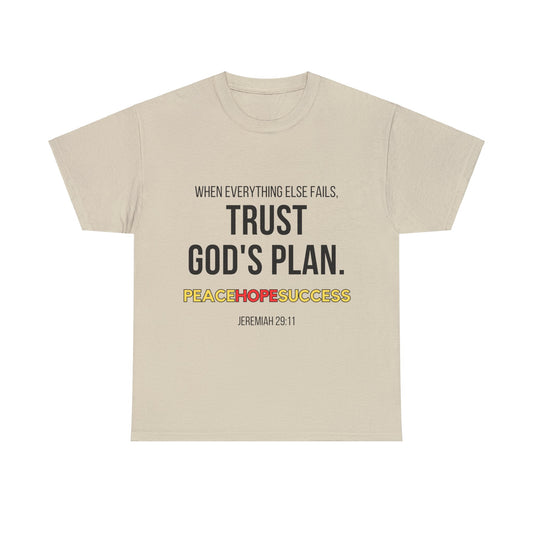 Trust God's Plan Unisex Heavy Cotton Tee