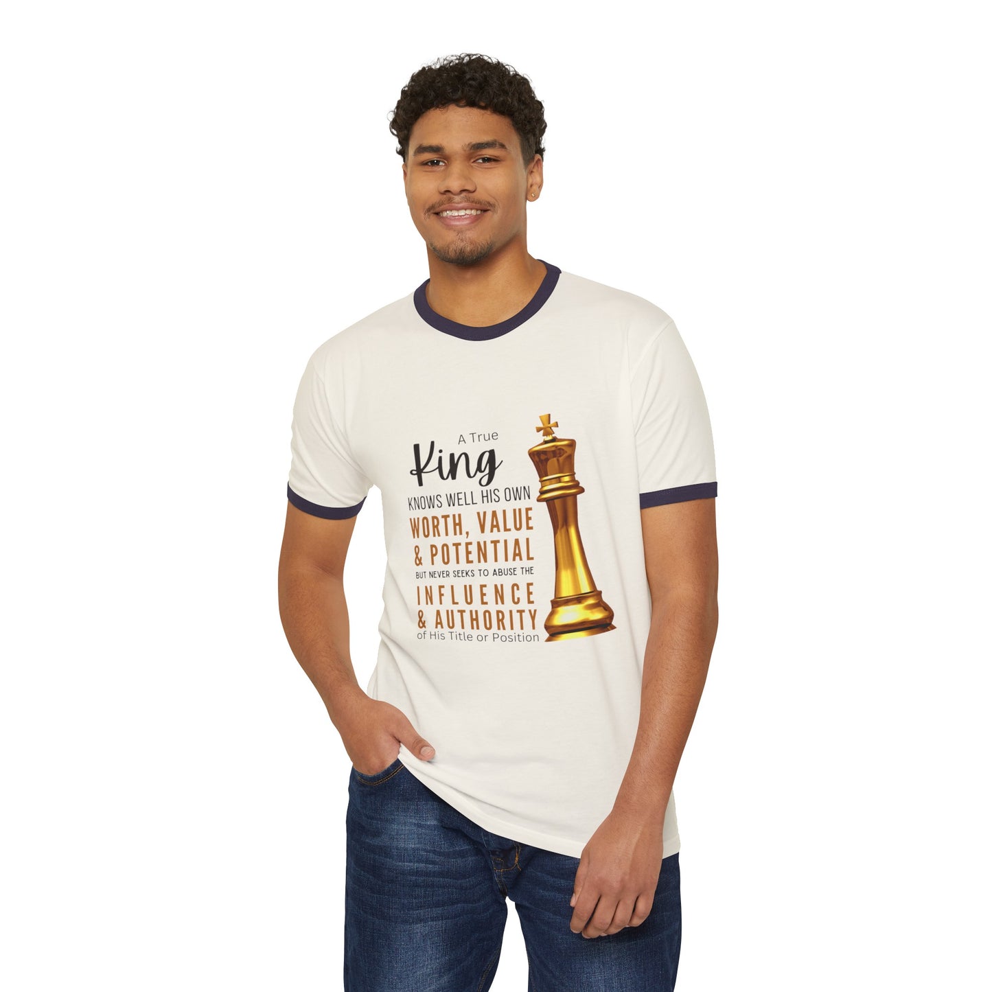 True King Unisex Cotton Ringer T-Shirt