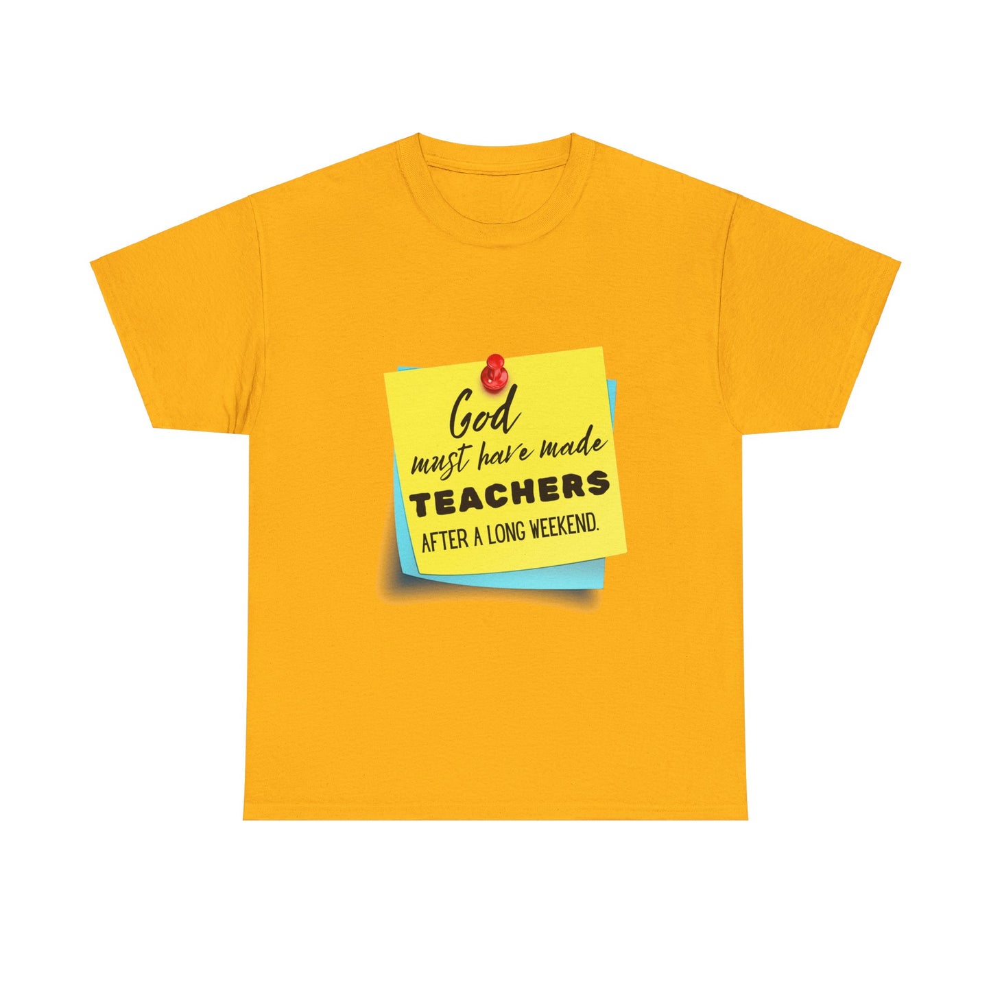 Teacher Series - God Made Teachers Unisex Heavy Cotton Tee