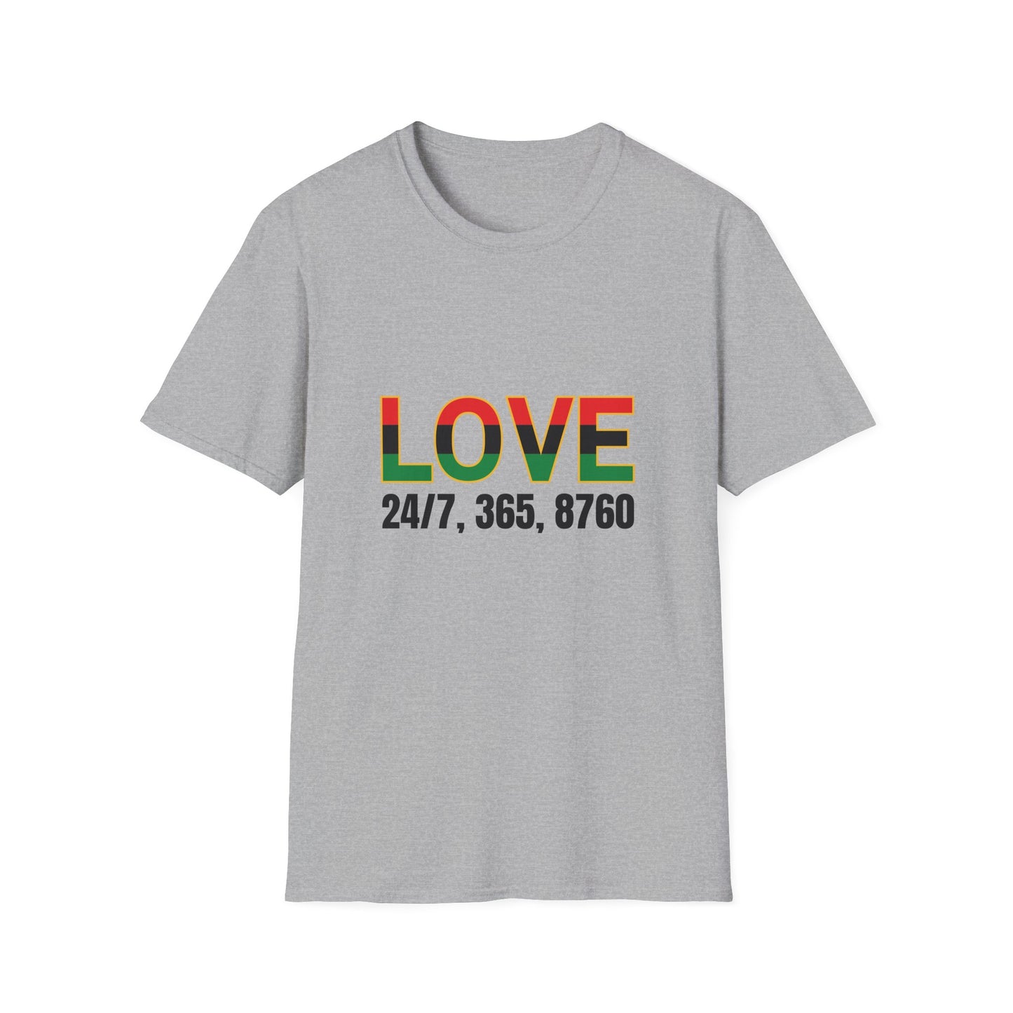 Love All Year Unisex Softstyle T-Shirt | Casual Wear, Gift for Her, Gift for Him, Love Shirt, Everyday Outfit