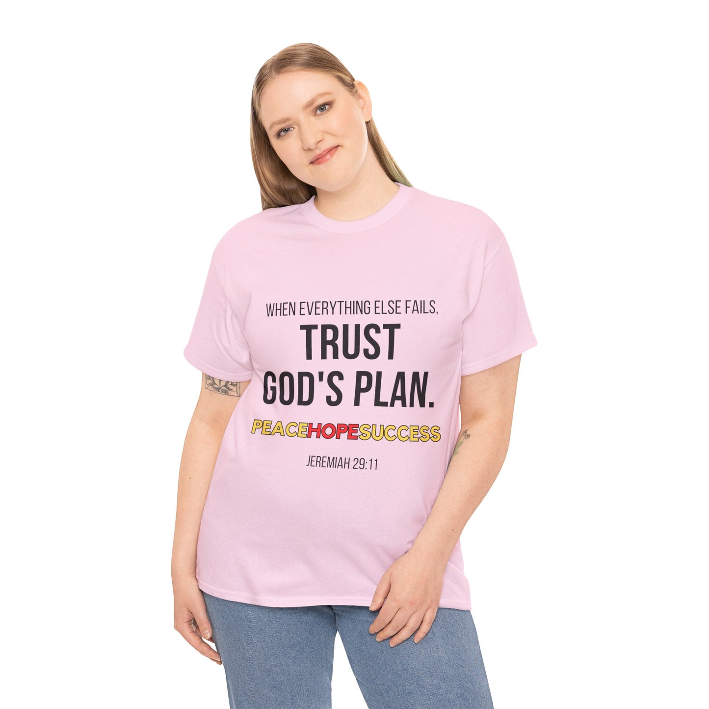 Trust God's Plan Unisex Heavy Cotton Tee