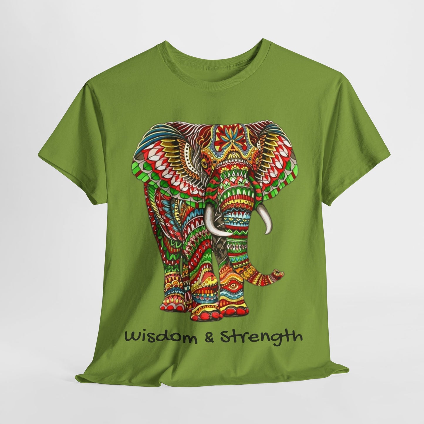 Colored Elephant Unisex Heavy Cotton Tee