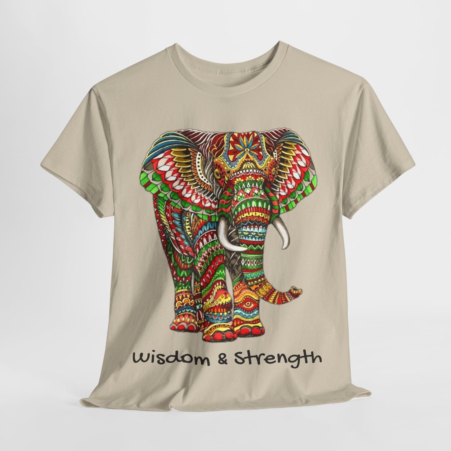 Colored Elephant Unisex Heavy Cotton Tee