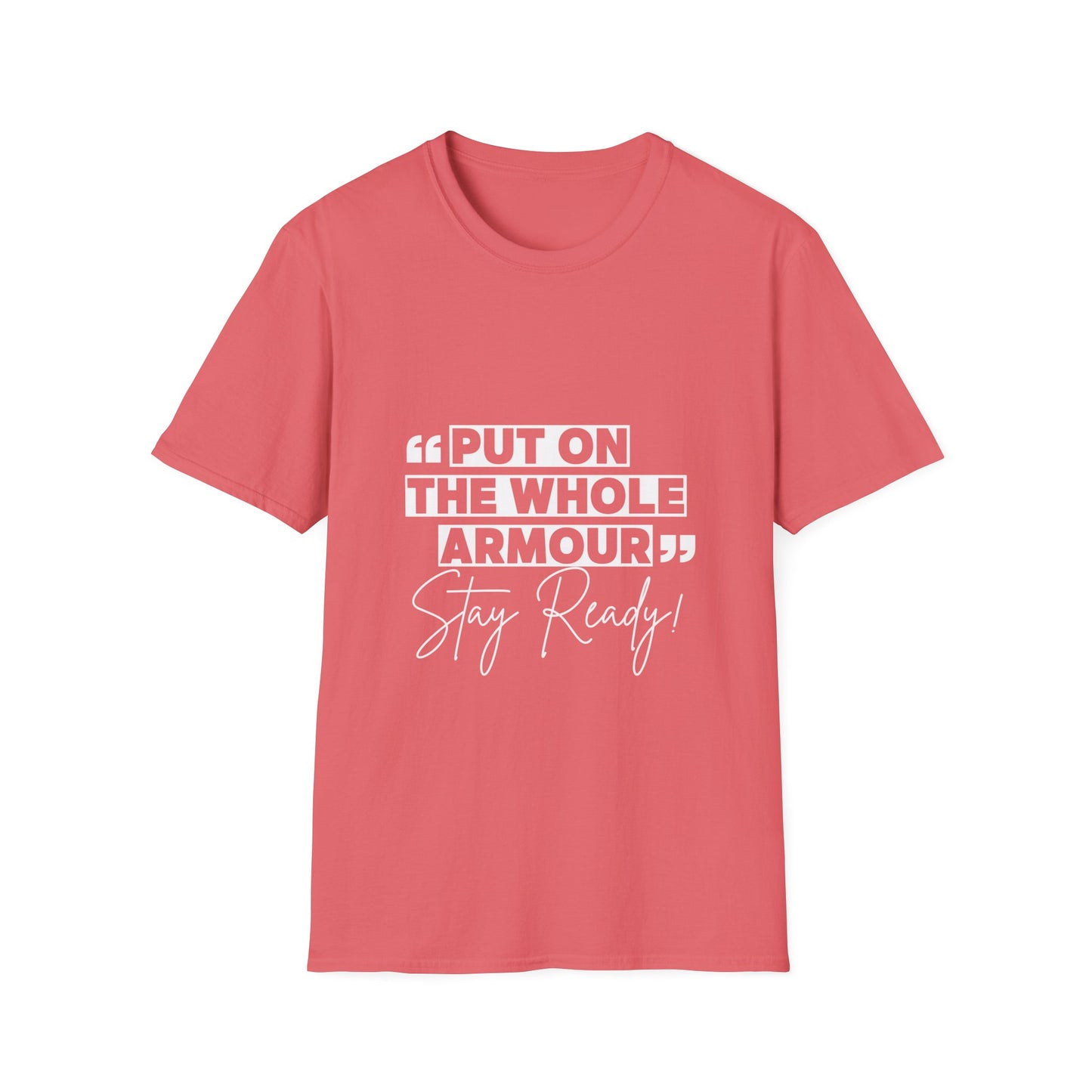 Inspirational Unisex Softstyle T-Shirt - 'Put on the Whole Armour'
