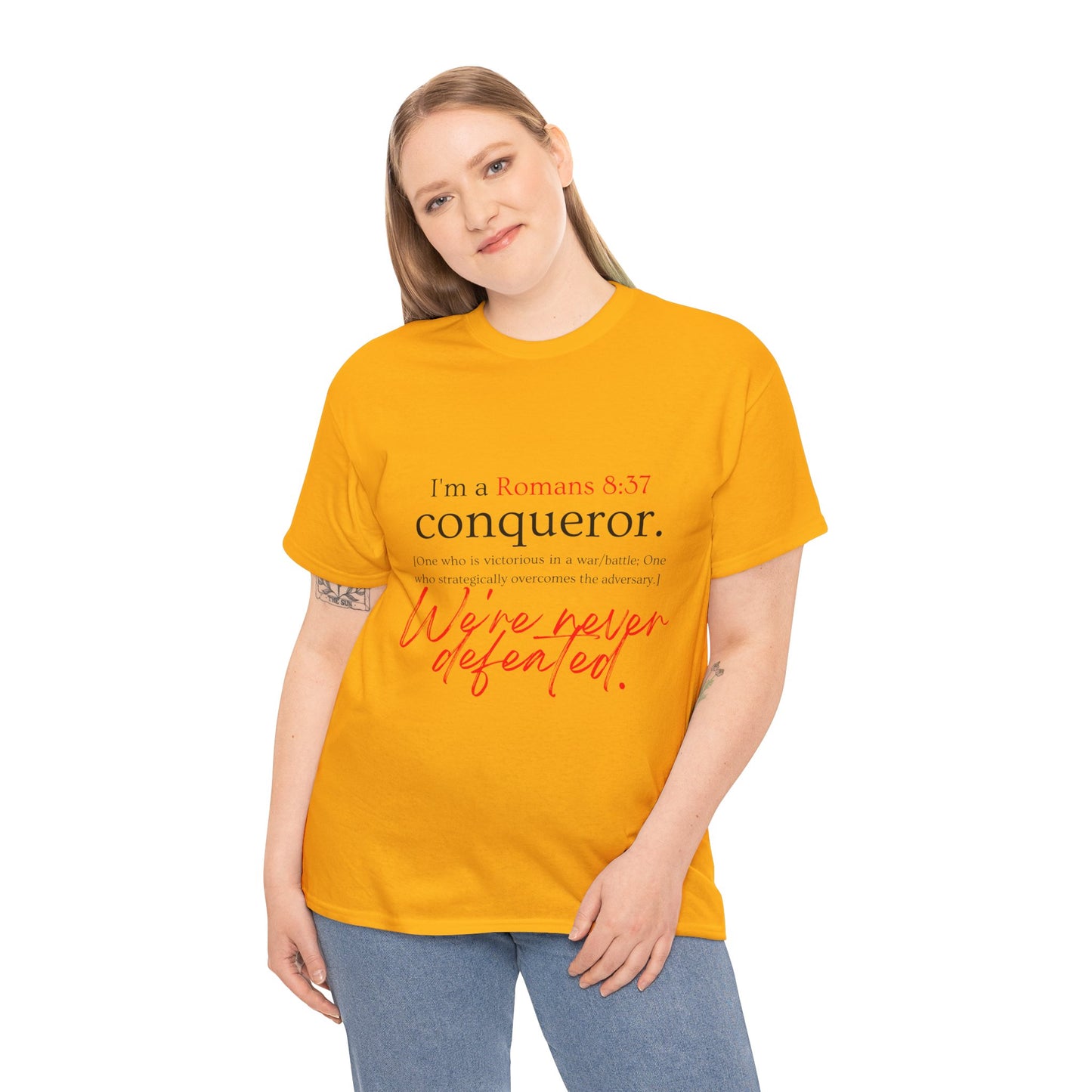 More than a Conqueror Unisex Heavy Cotton Tee