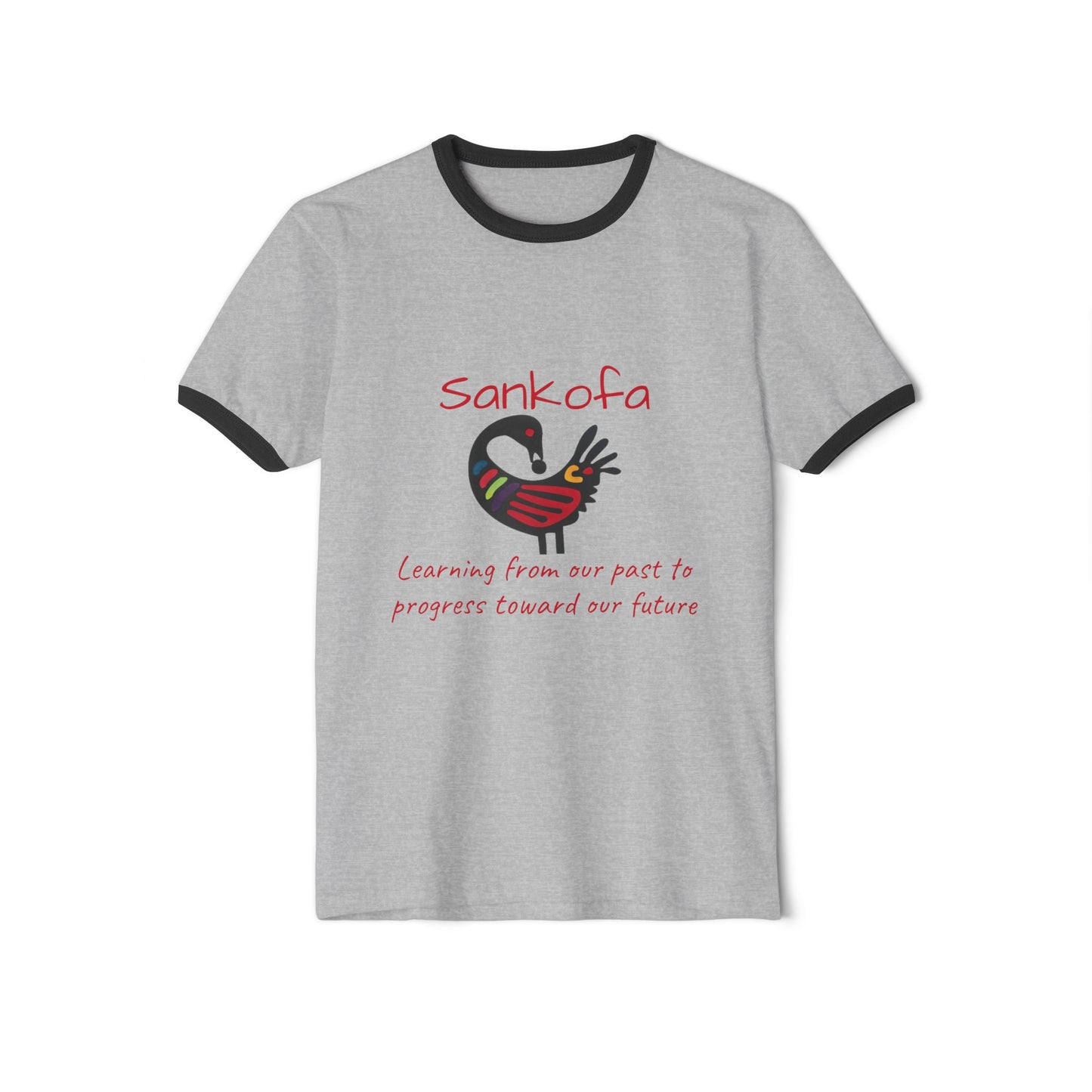 Sankofa Unisex Cotton Ringer T-Shirt