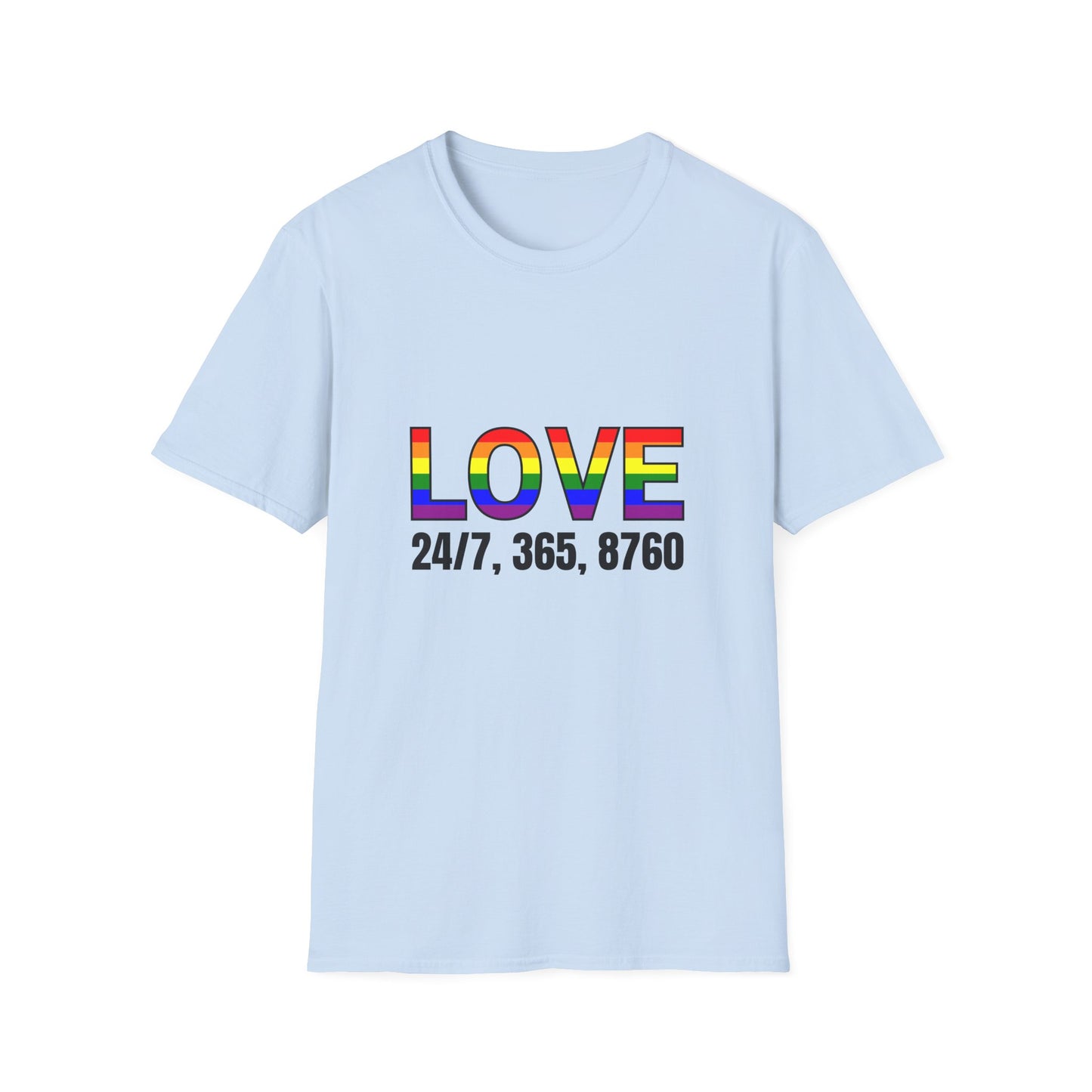 Unisex Love T-Shirt | Pride, LGBTQ+ Gift, Everyday Wear, Casual Fashion, Rainbow Tee