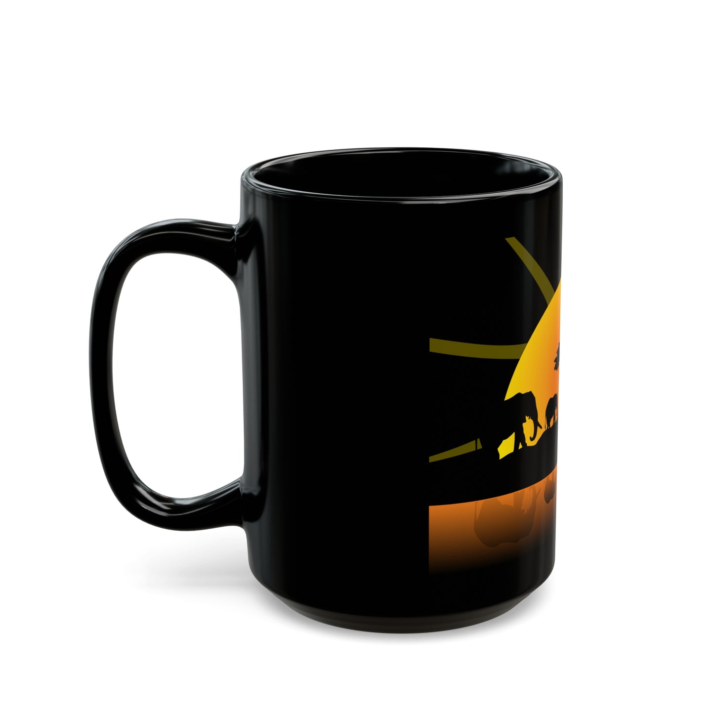 African Sunset Black Mug (11oz, 15oz)