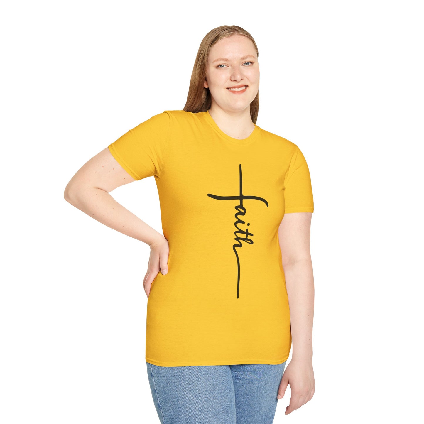 Faith Cross Unisex Softstyle T-Shirt