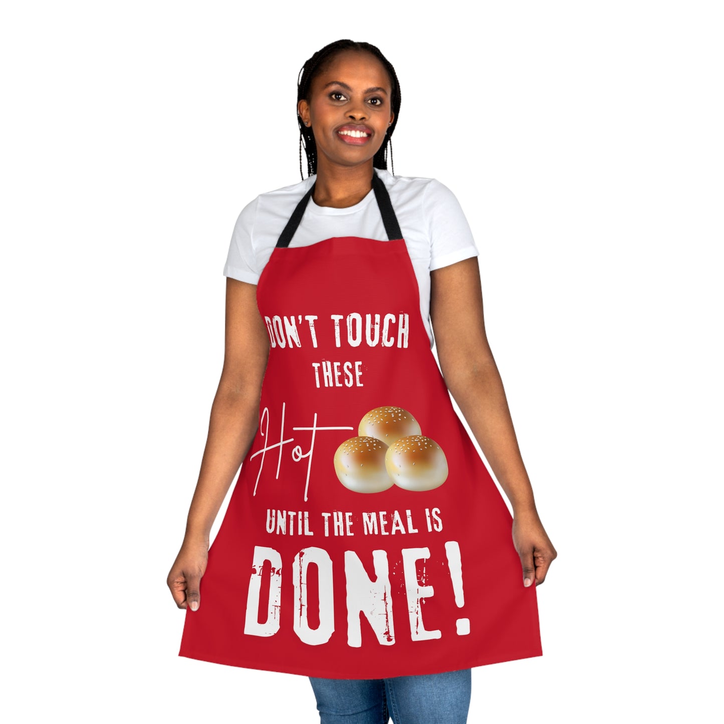 Hot Buns Apron, 5-Color Straps (AOP)