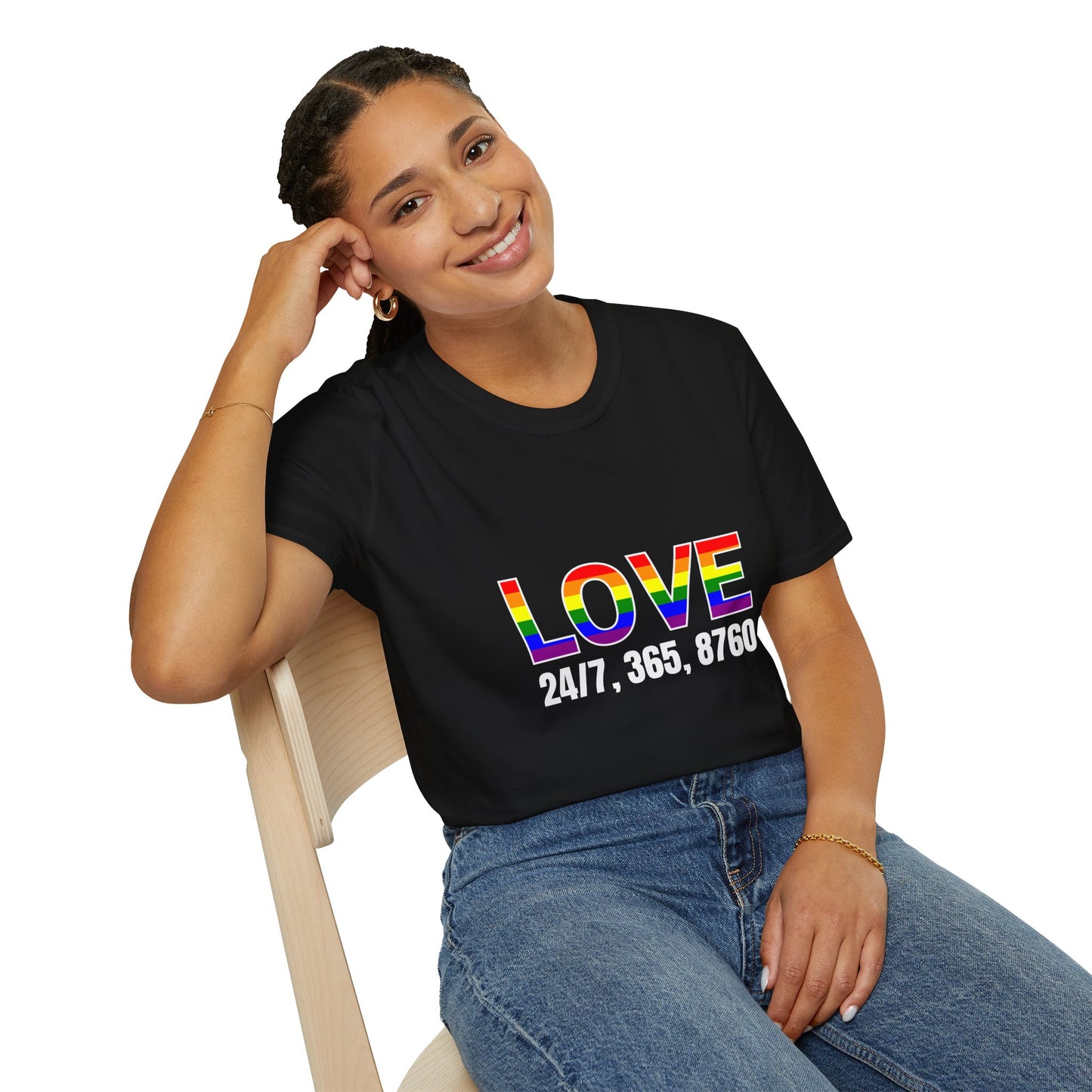 Unisex Love T-Shirt | Pride, LGBTQ+ Gift, Everyday Wear, Casual Fashion, Rainbow Tee