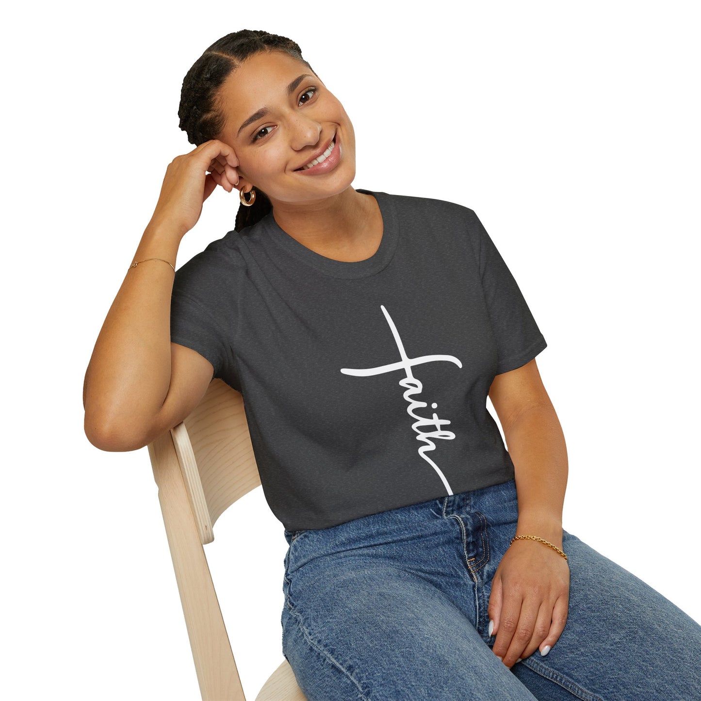 Faith Cross Unisex Softstyle T-Shirt