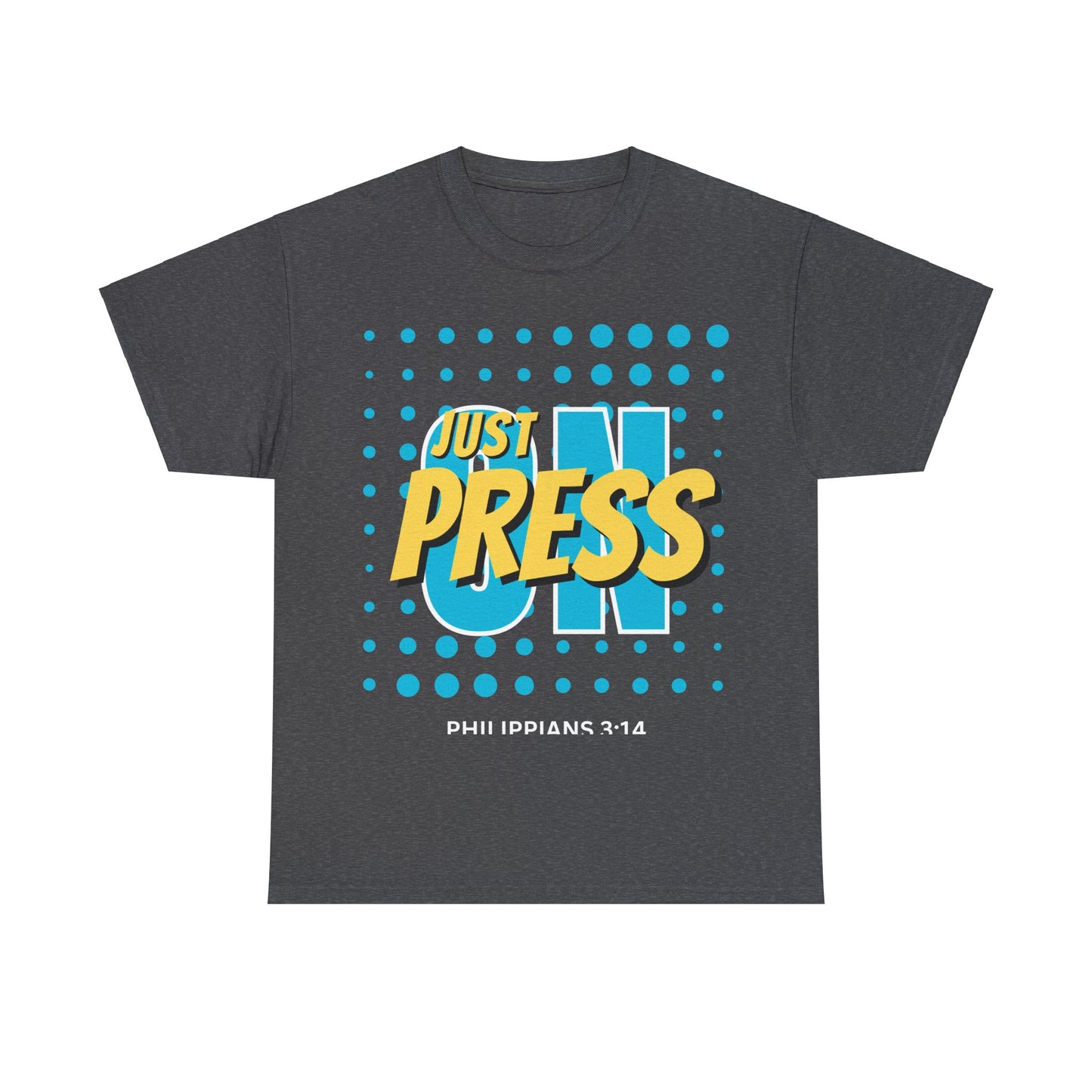 Just Press On Unisex Heavy Cotton Tee