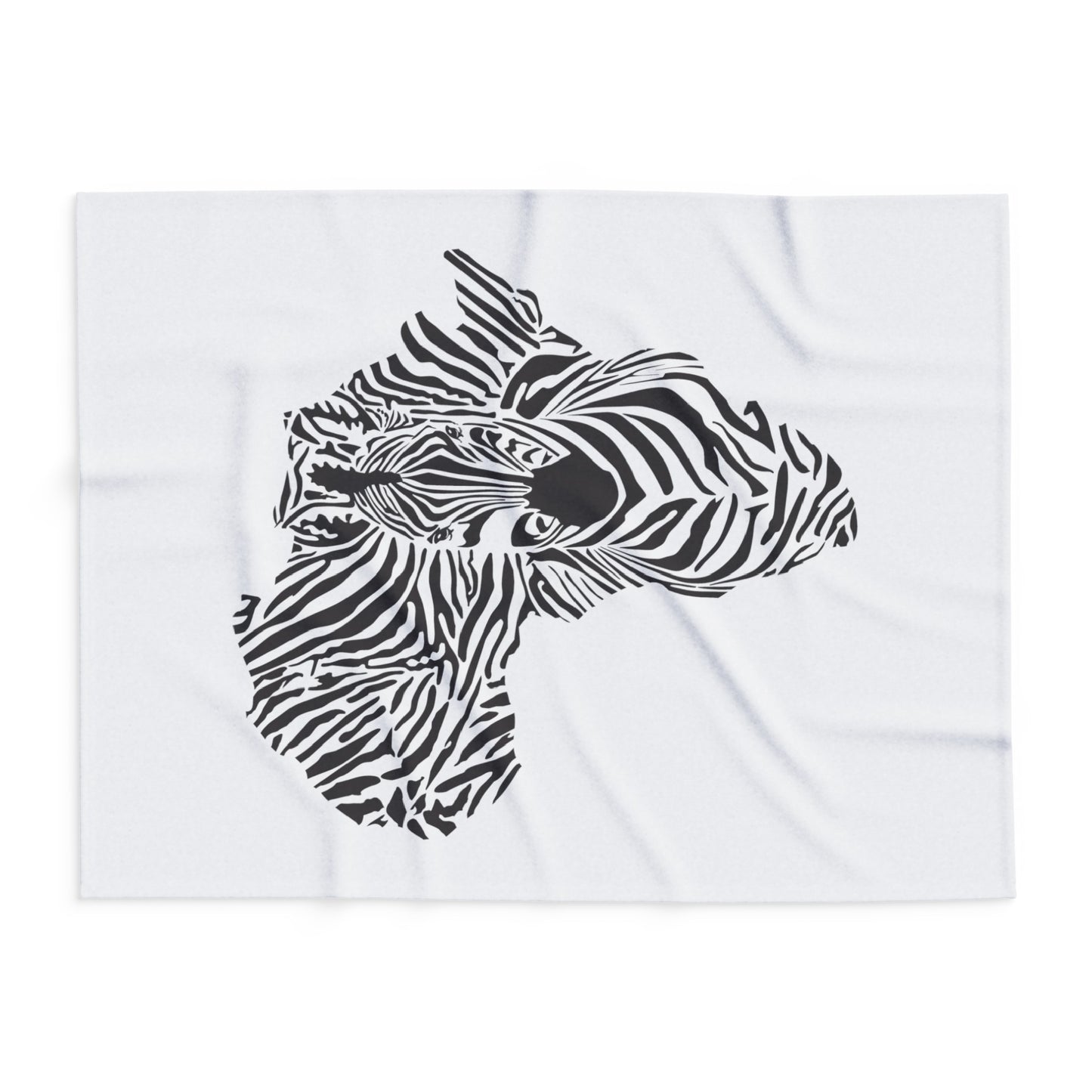 African Zebra Print Arctic Fleece Blanket