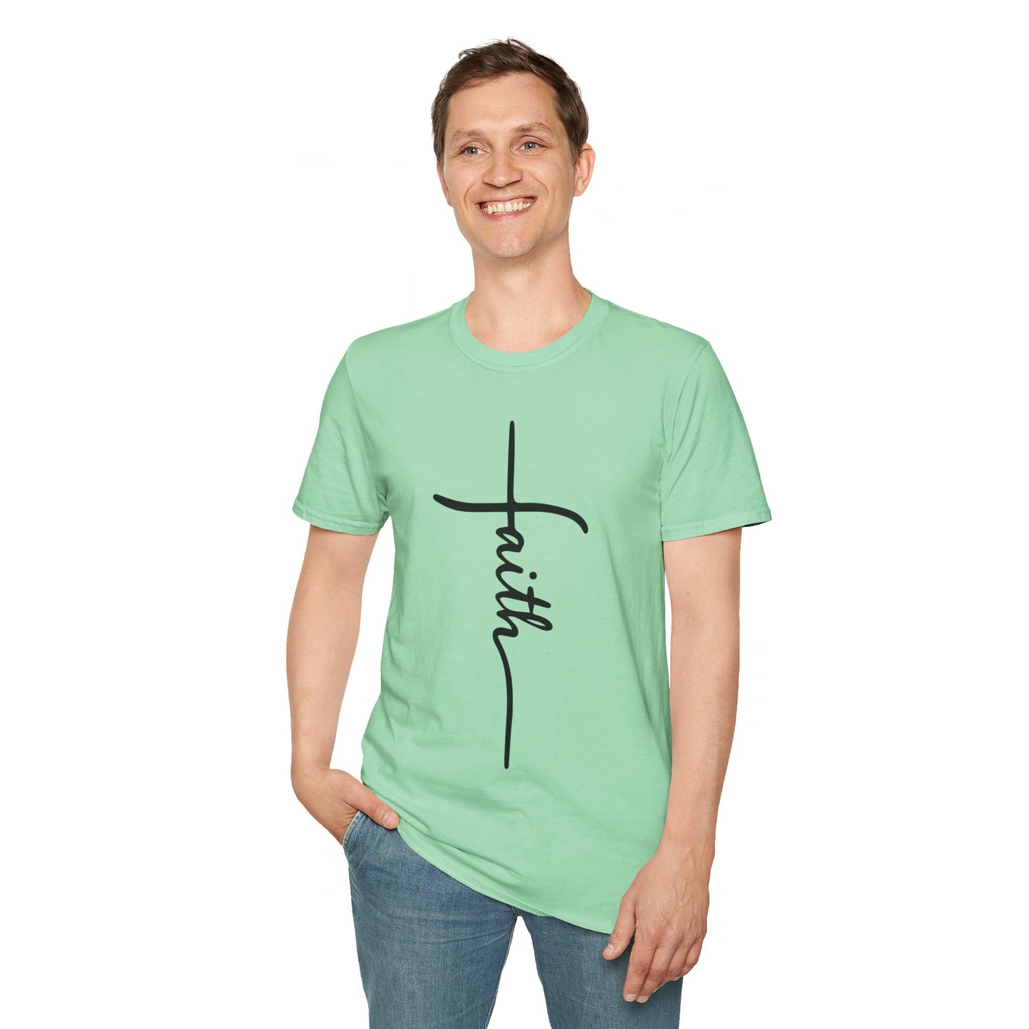 Faith Cross Unisex Softstyle T-Shirt