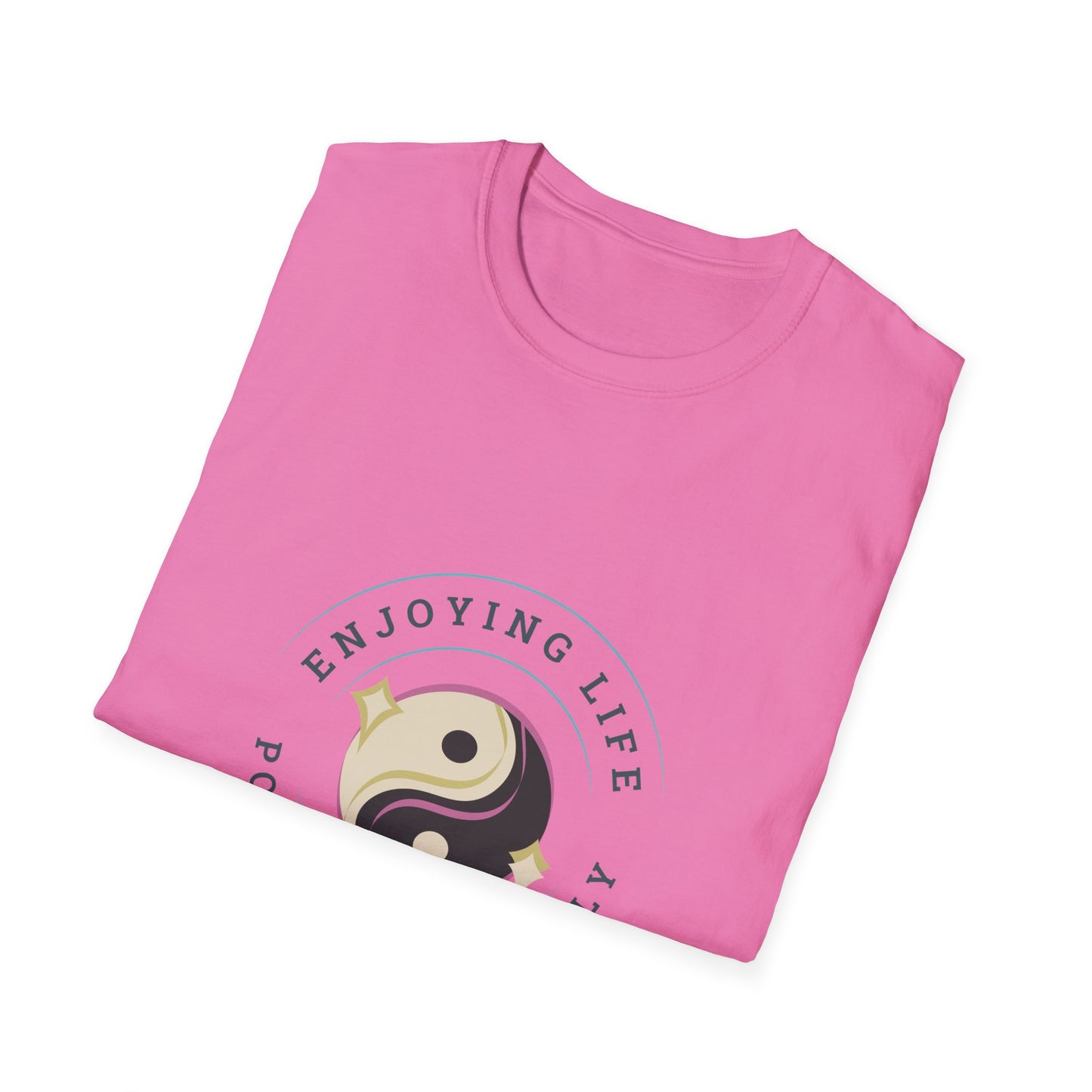 Positive Vibes Unisex Softstyle T-Shirt - Enjoying Life & Stay Positive Design